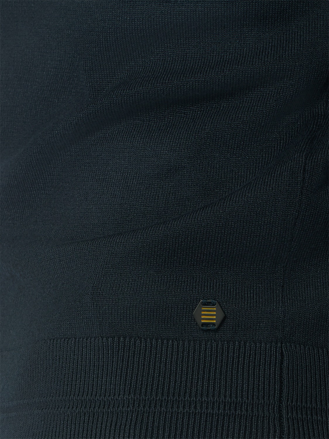NO EXCESS Rundhalspullover »No Excess Polo-Pullover mit halbem Reißverschluss«