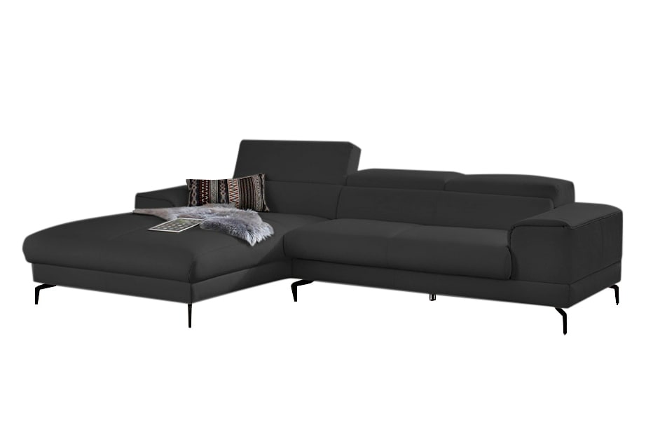 W.SCHILLIG Ecksofa »piedroo, Designsofa mit tollem Sitzkomfort, L-Form«, Kopfteilverstellung, wahlweise mit Sitztiefenverstellung, Breite 303cm