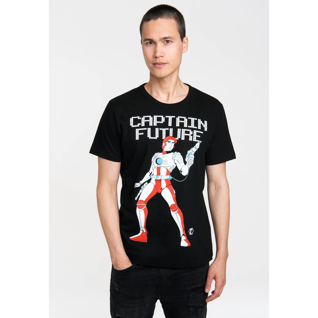 LOGOSHIRT T-Shirt »Captain Future« mit coolem Captain Future-Frontprint