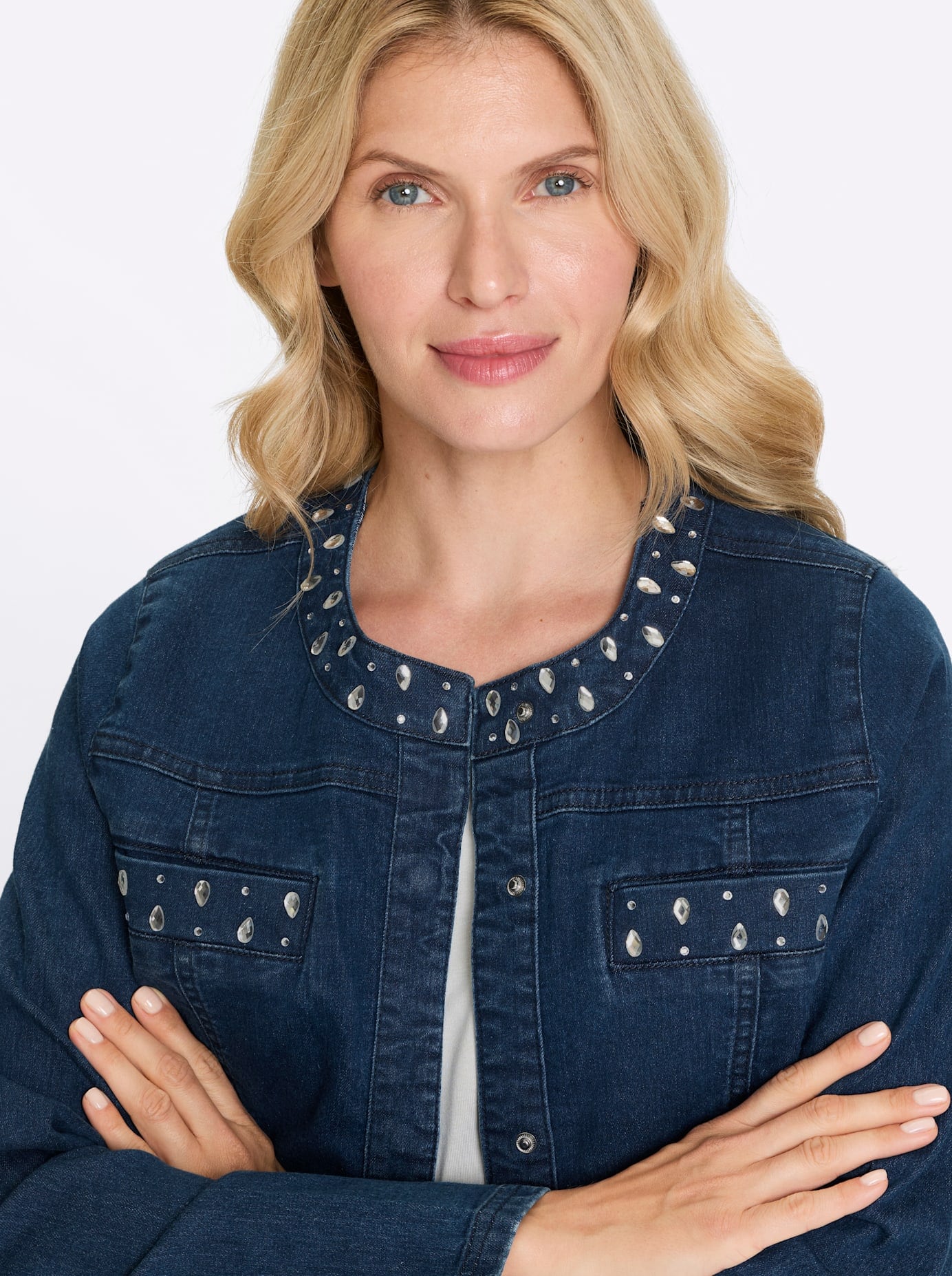 Classic Basics Jeansjacke ohne Kapuze