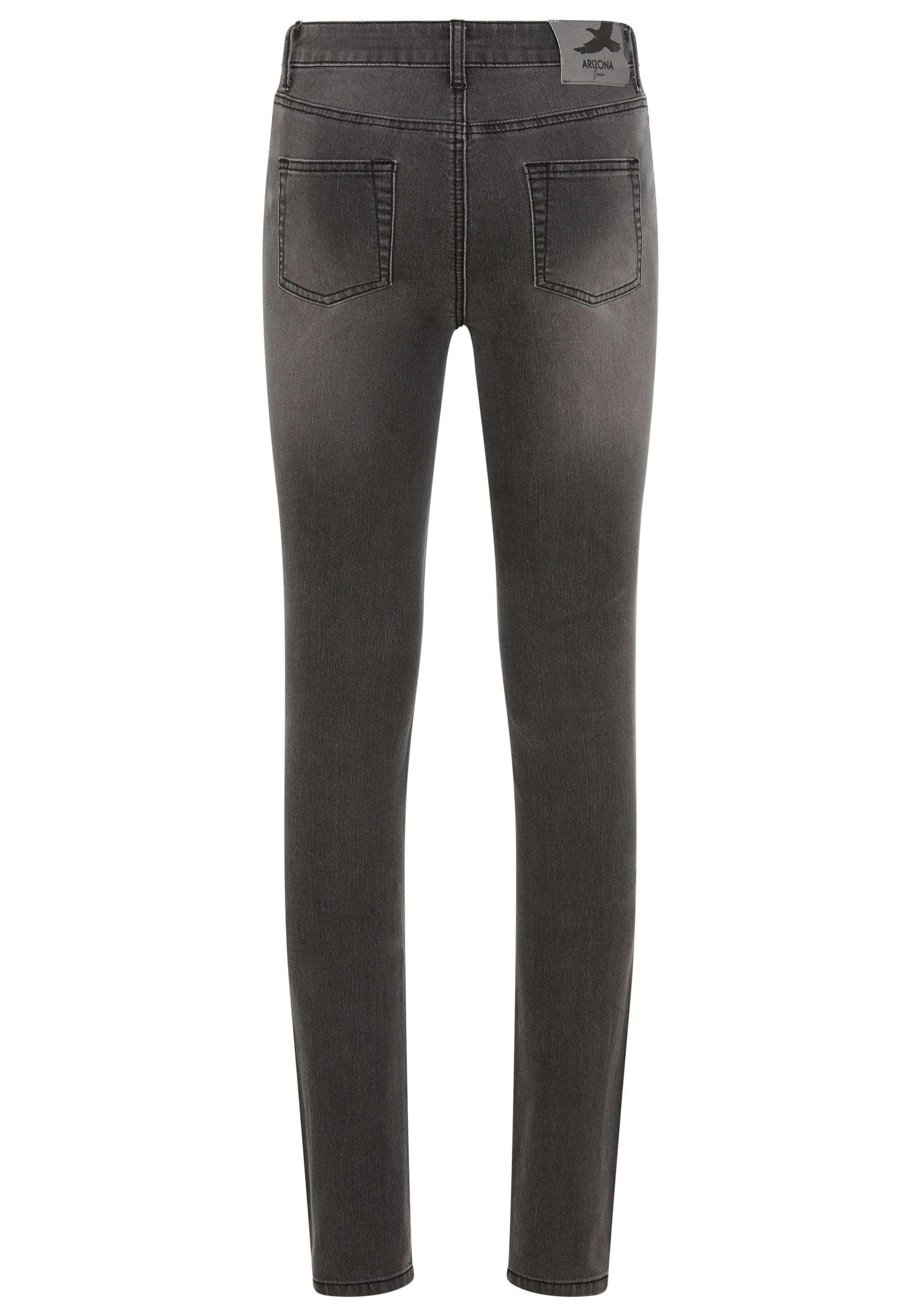 Arizona Slim-fit-Jeans »Shaping«, enge Passform, Röhrenjeans, Used-Look-Waschung, hohe Leibhöhe