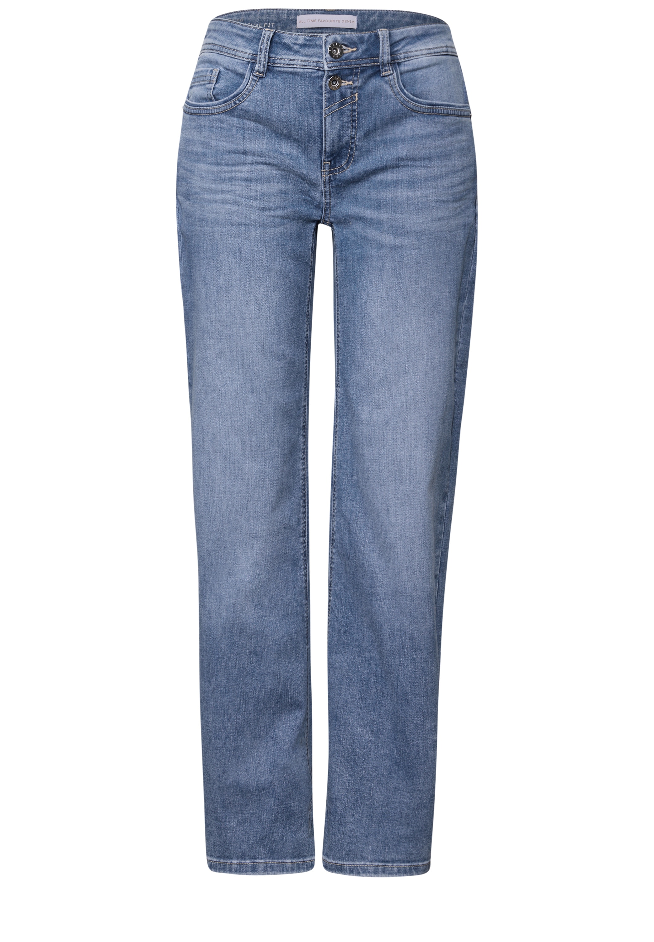 STREET ONE Comfort-fit-Jeans, Middle Waist