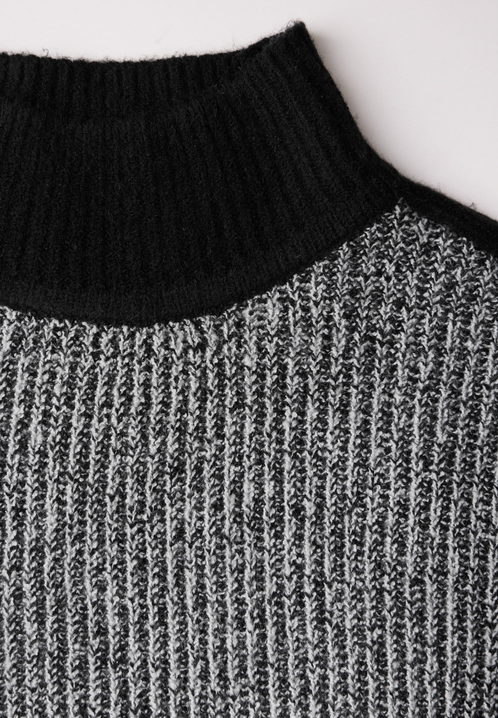 Cecil Rollkragenpullover, im Melange Look