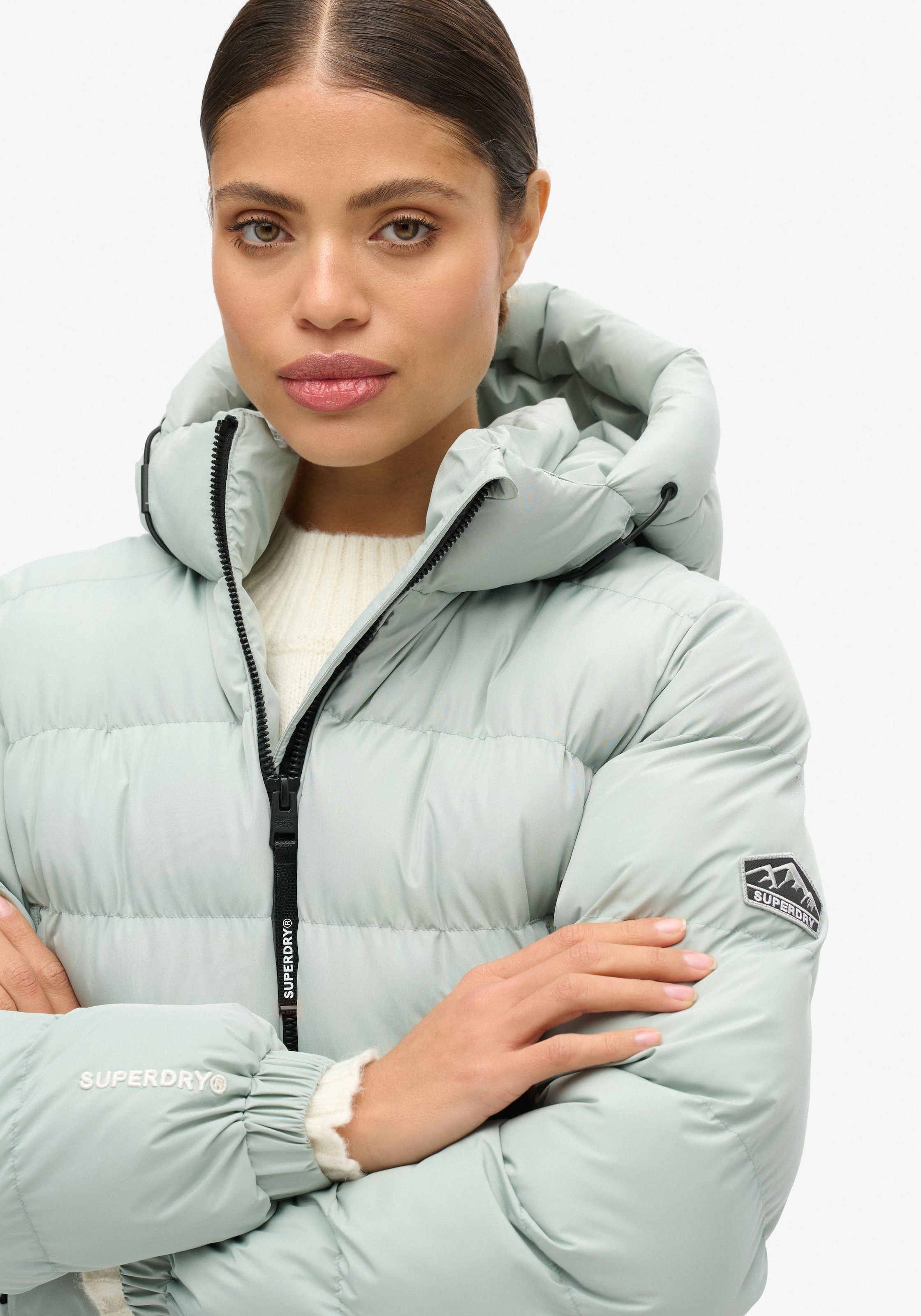 Superdry Steppjacke »HOODED SPORTS PUFFER JACKET«, ohne Kapuze