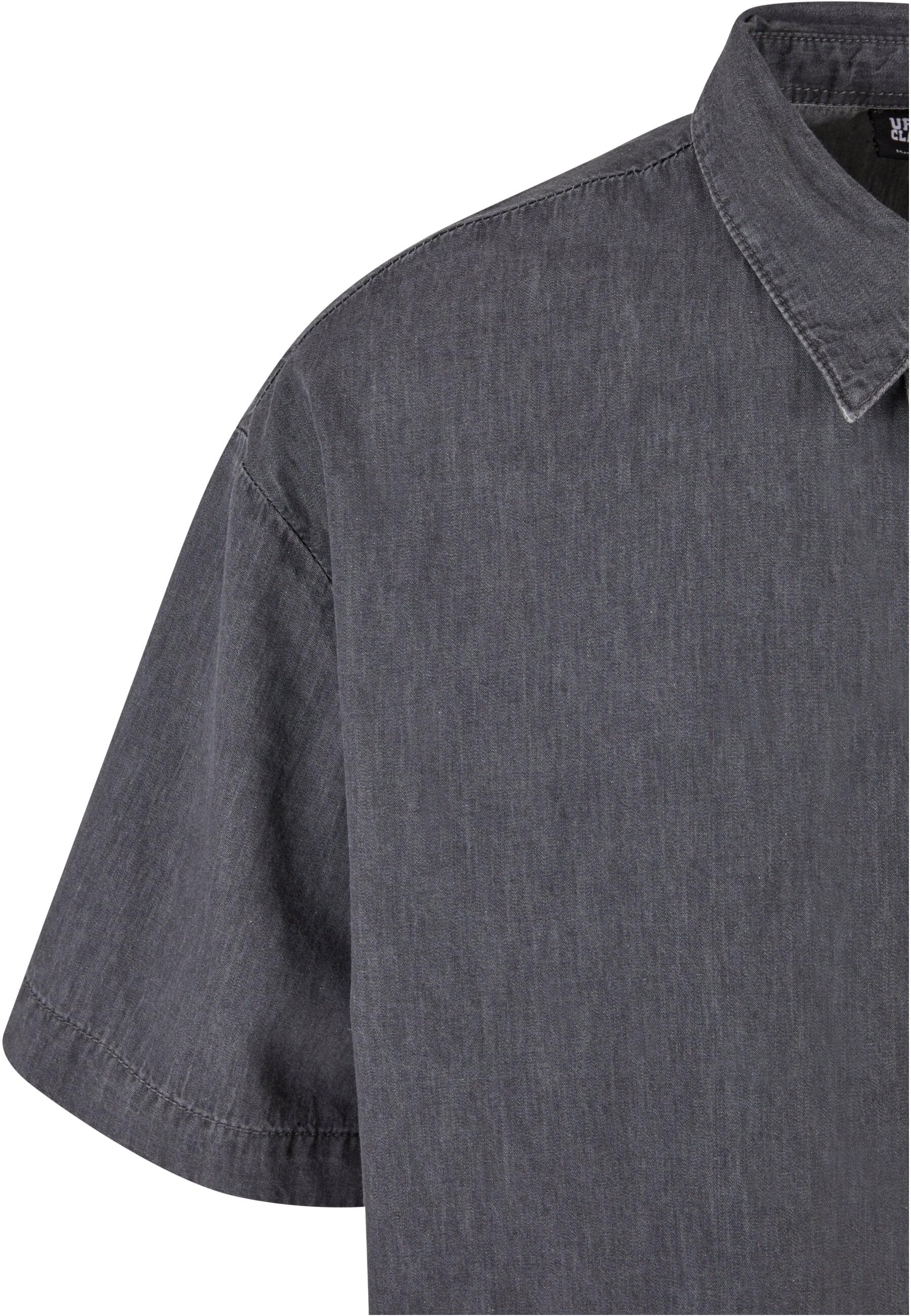 URBAN CLASSICS Langarmhemd »Urban Classics Herren Lightweight Denim Shirt«, (1 tlg.)