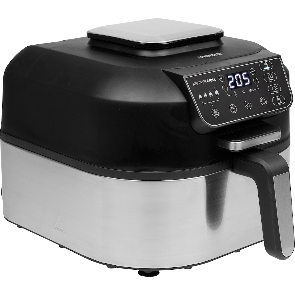 PRINCESS Heißluftfritteuse »182092 Airfryer Grill – 2-in-1 Heißluftfritteuse und Grill«, 1760 W, Fassungsvermögen 0 l