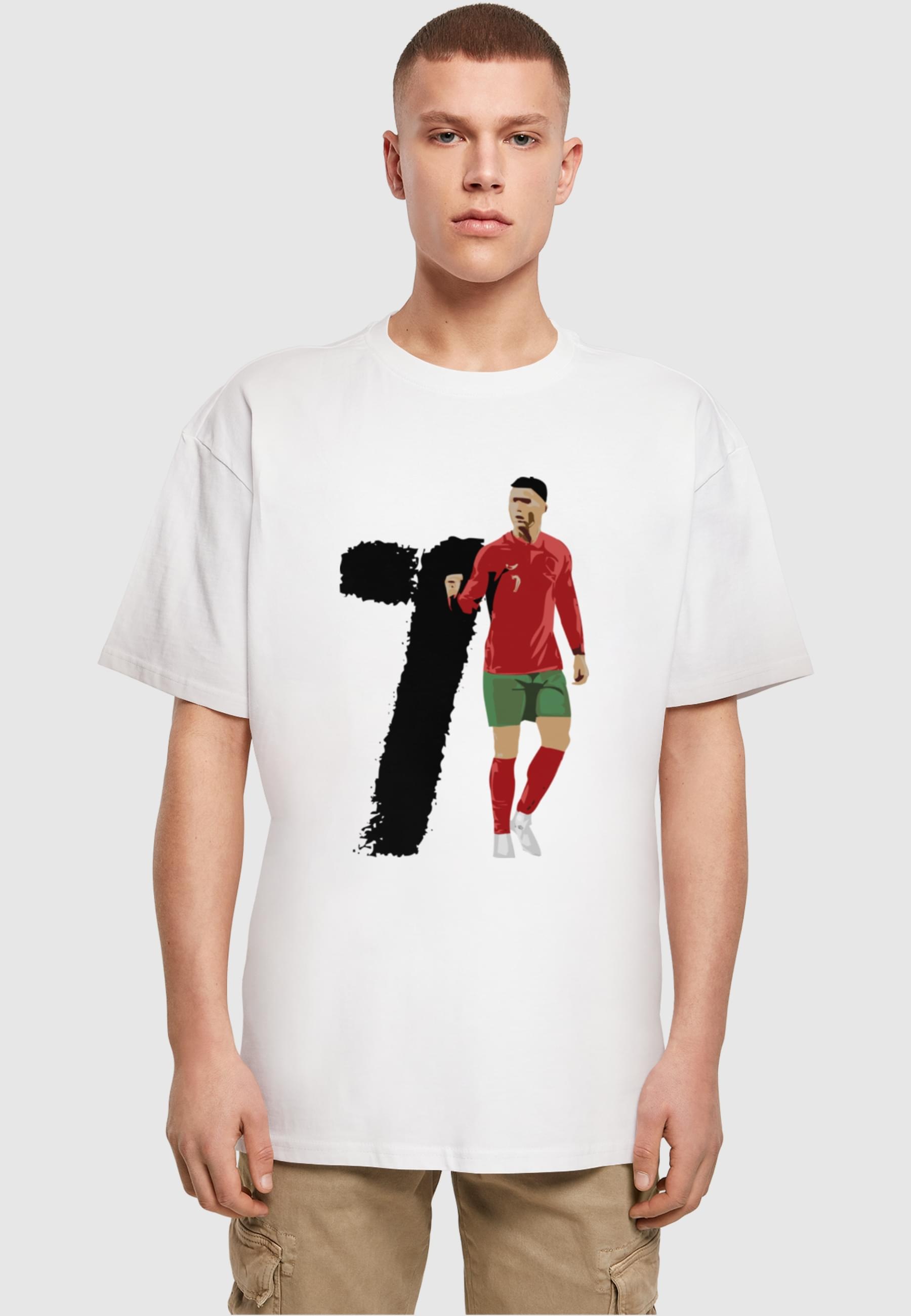 Merchcode T-Shirt »Merchcode Herren Player 3 Heavy Oversized Tee«, (1 tlg.)