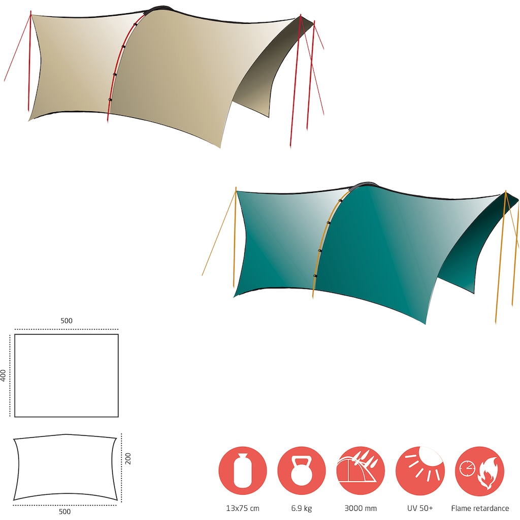 GRAND CANYON Tarp-Zelt »TAHUTA SHELTER 4«