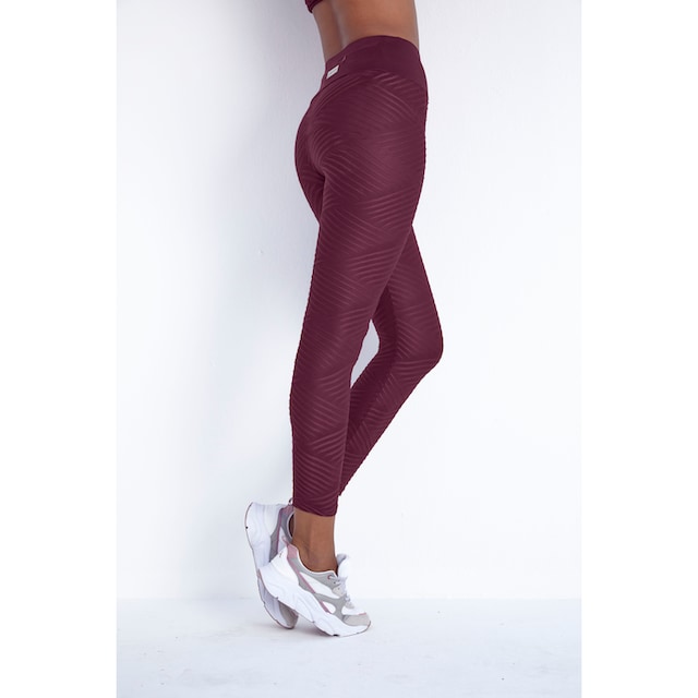 LASCANA ACTIVE Leggings »-Sportleggings«, mit 3D-Struktur, Loungewear | BAUR