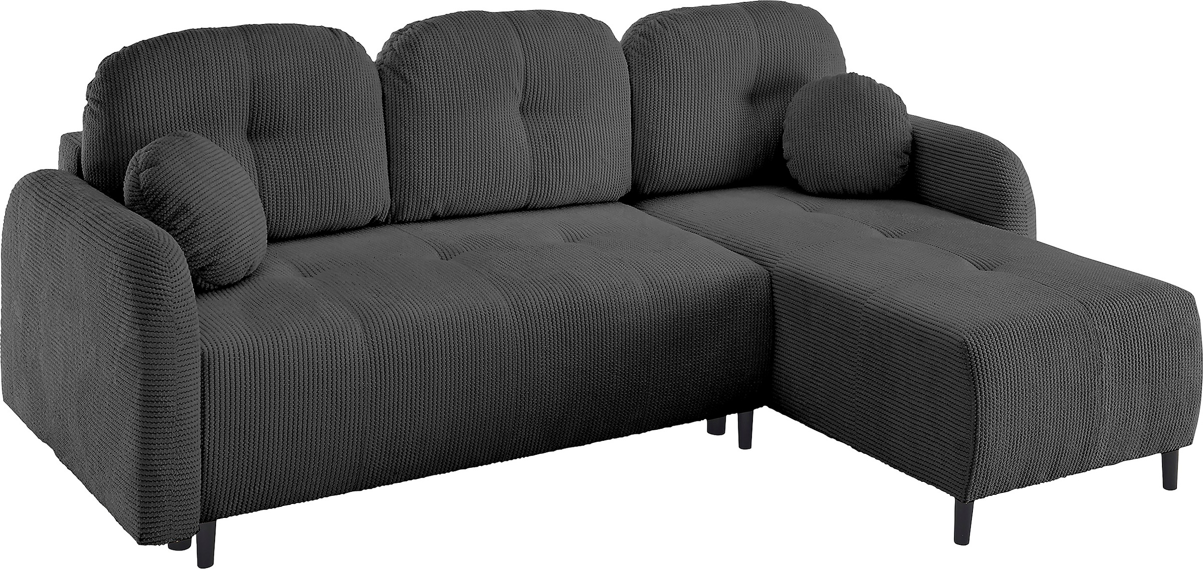 Leonique Ecksofa »BLAISE«, mit Bett-Funktion (Liegefläche 140/200 cm), Zier- und Rückenkissen