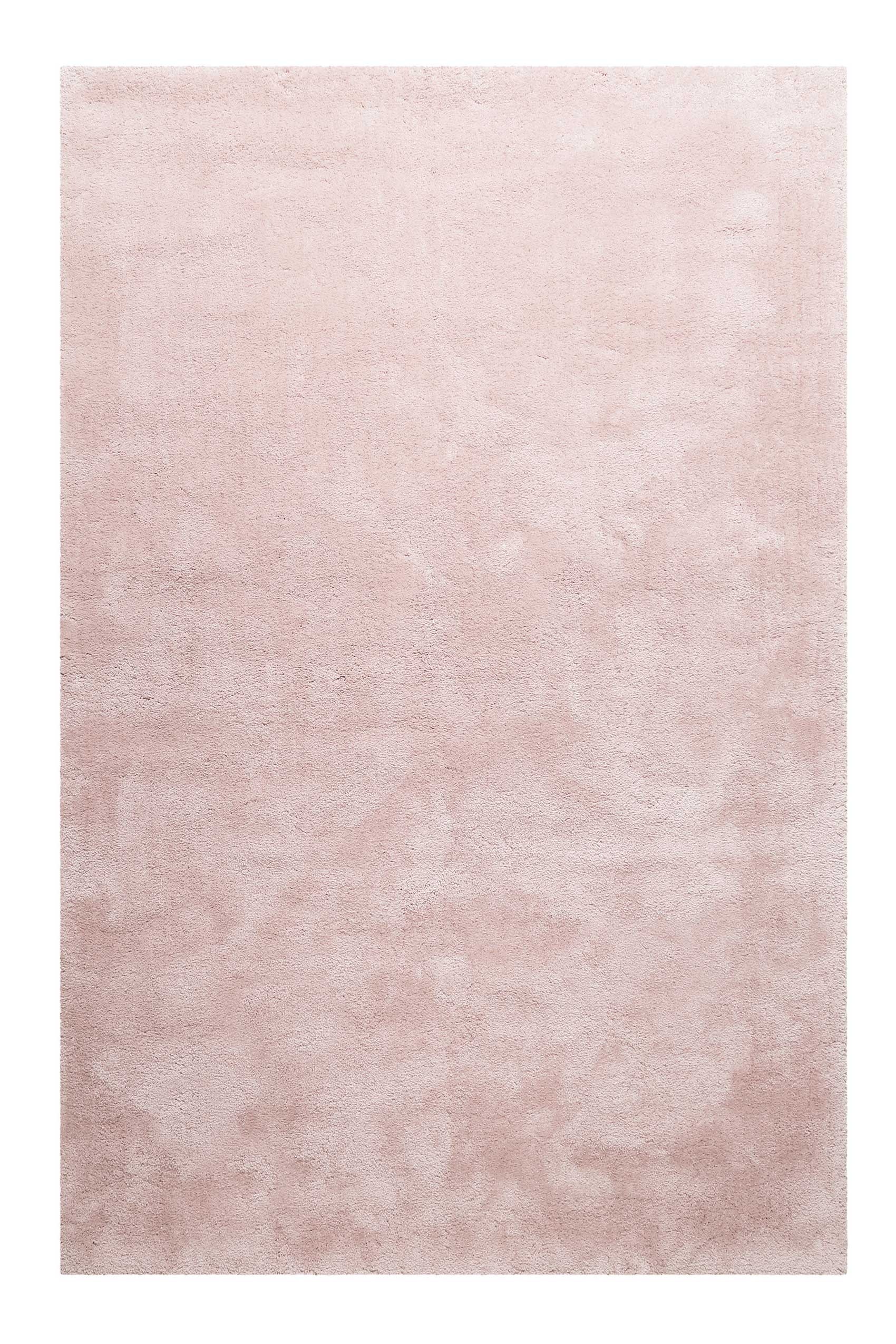 Teppich HOMIE LIVING "Pisa", rosa, B:130cm H:25mm L:190cm, Polyester, Teppiche, Teppich, Hochflor, Microfaser, uni, weich, Shaggy, Wohnzimmer, Schlafzimmer