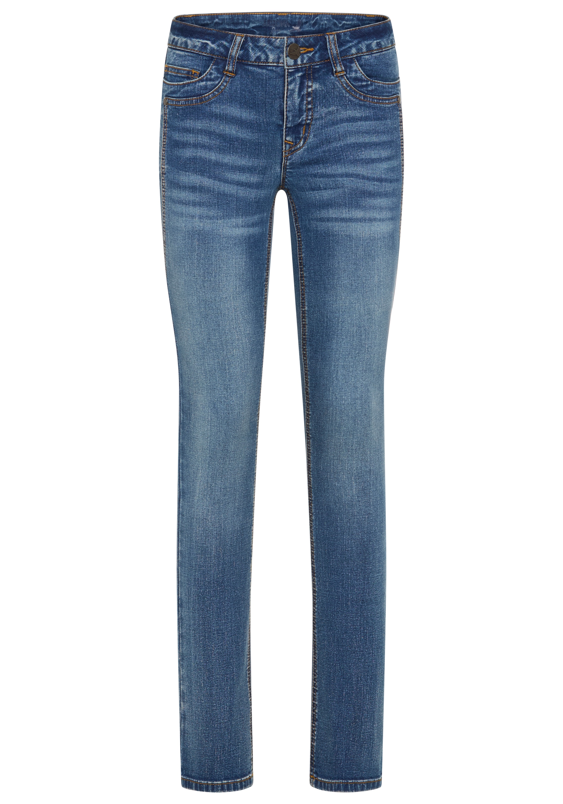 Arizona Comfort-fit-Jeans »mit Keileinsätzen«, niedrige Leibhöhe