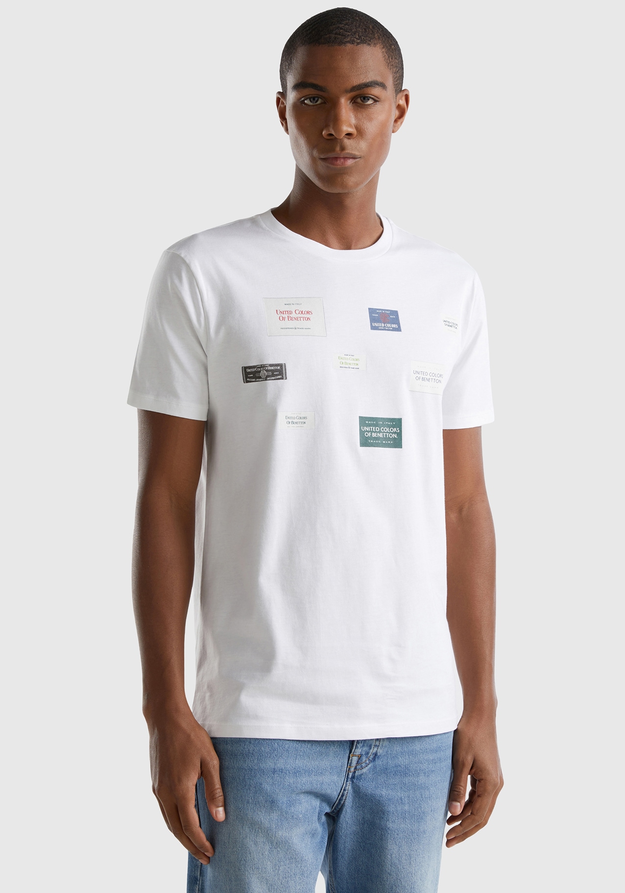 United Colors of Benetton T Shirt mit Markenlabel fur BAUR