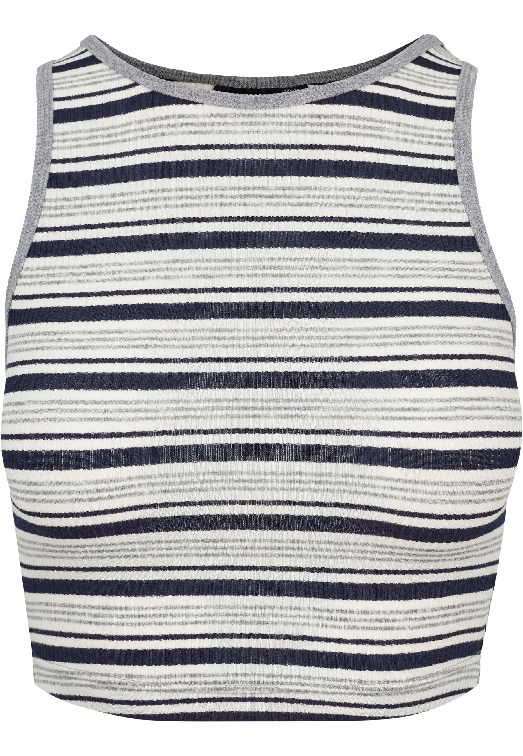 URBAN CLASSICS Muskelshirt "Urban Classics Damen Ladies Rib Stripe Cropped günstig online kaufen
