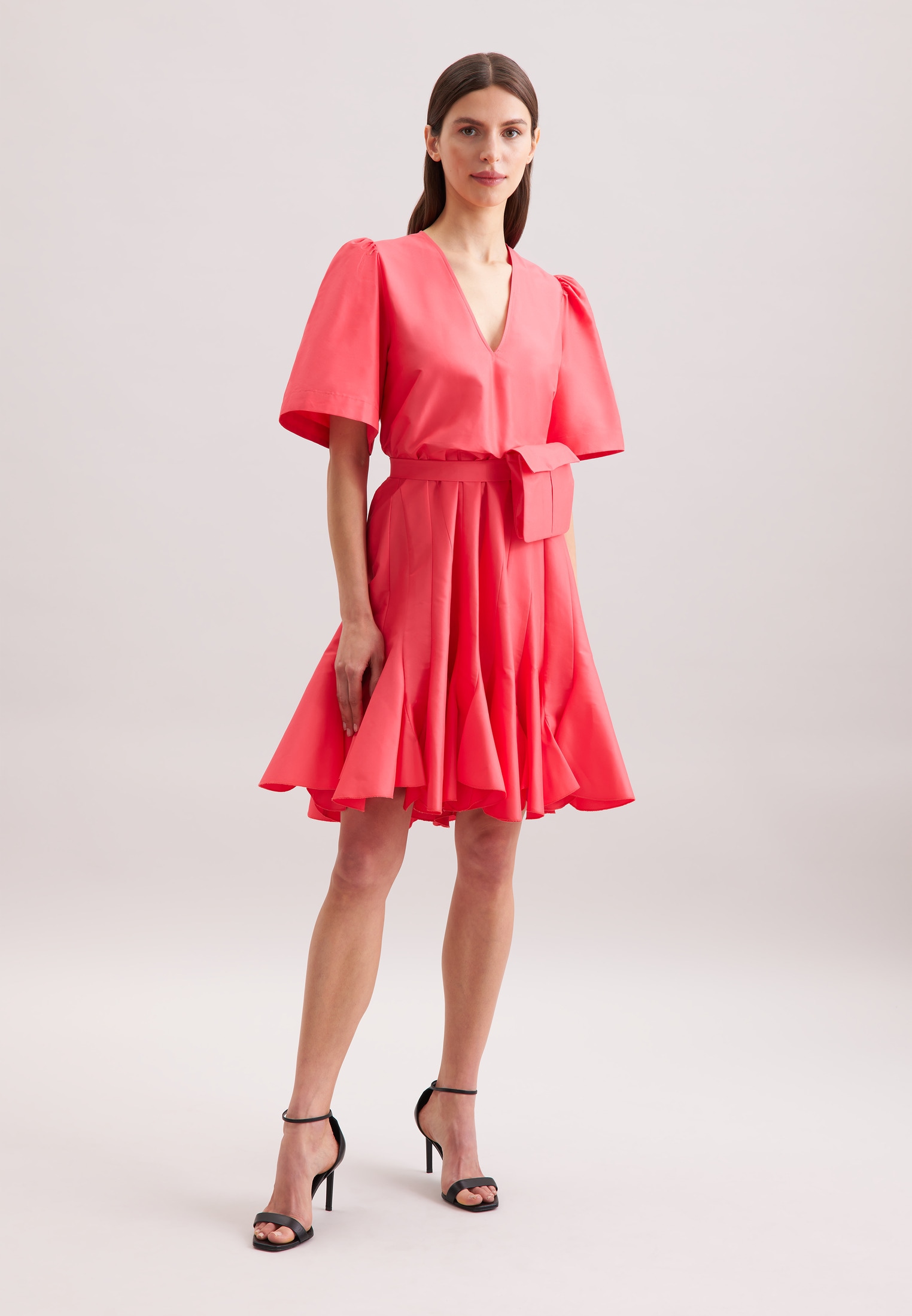 seidensticker Sommerkleid "Schwarze Rose", V-Neck Uni günstig online kaufen