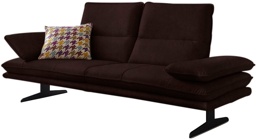 W.SCHILLIG 2,5-Sitzer "broadway, Designsofa mit tollem Sitzkomfort" Sitztiefenverstellung, Kopfteil- & Seitenteilverstellung, Breite 236cm