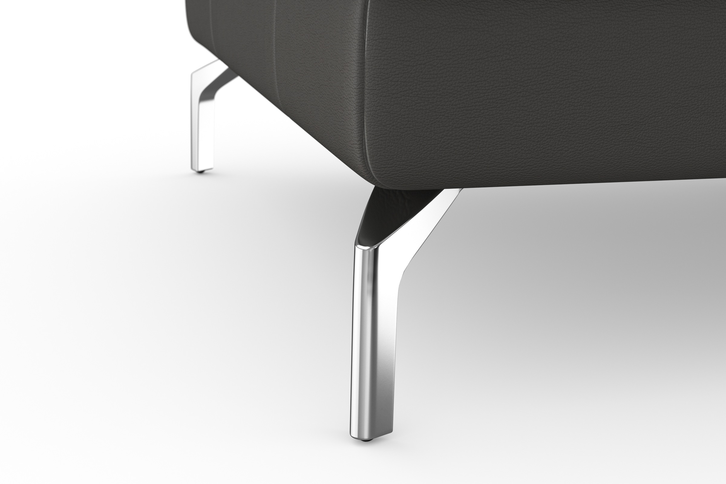sit&more Ecksofa »Bendigo L-Form«, inklusive Sitztiefenverstellung, Bodenfreiheit 15 cm, in 2 Fußfarben