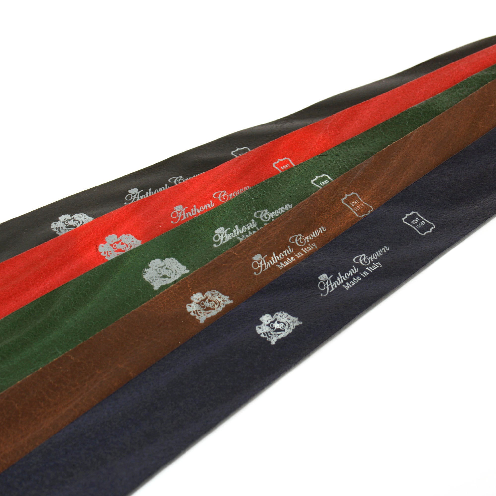 Anthoni Crown Ledergürtel, 3,5 cm breiter Vollledergürtel