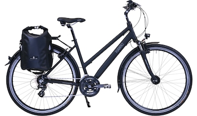 HAWK Bikes Trekkingrad »HAWK Trekking Lady Premium Plus Black«, 24 Gang, microSHIFT kaufen
