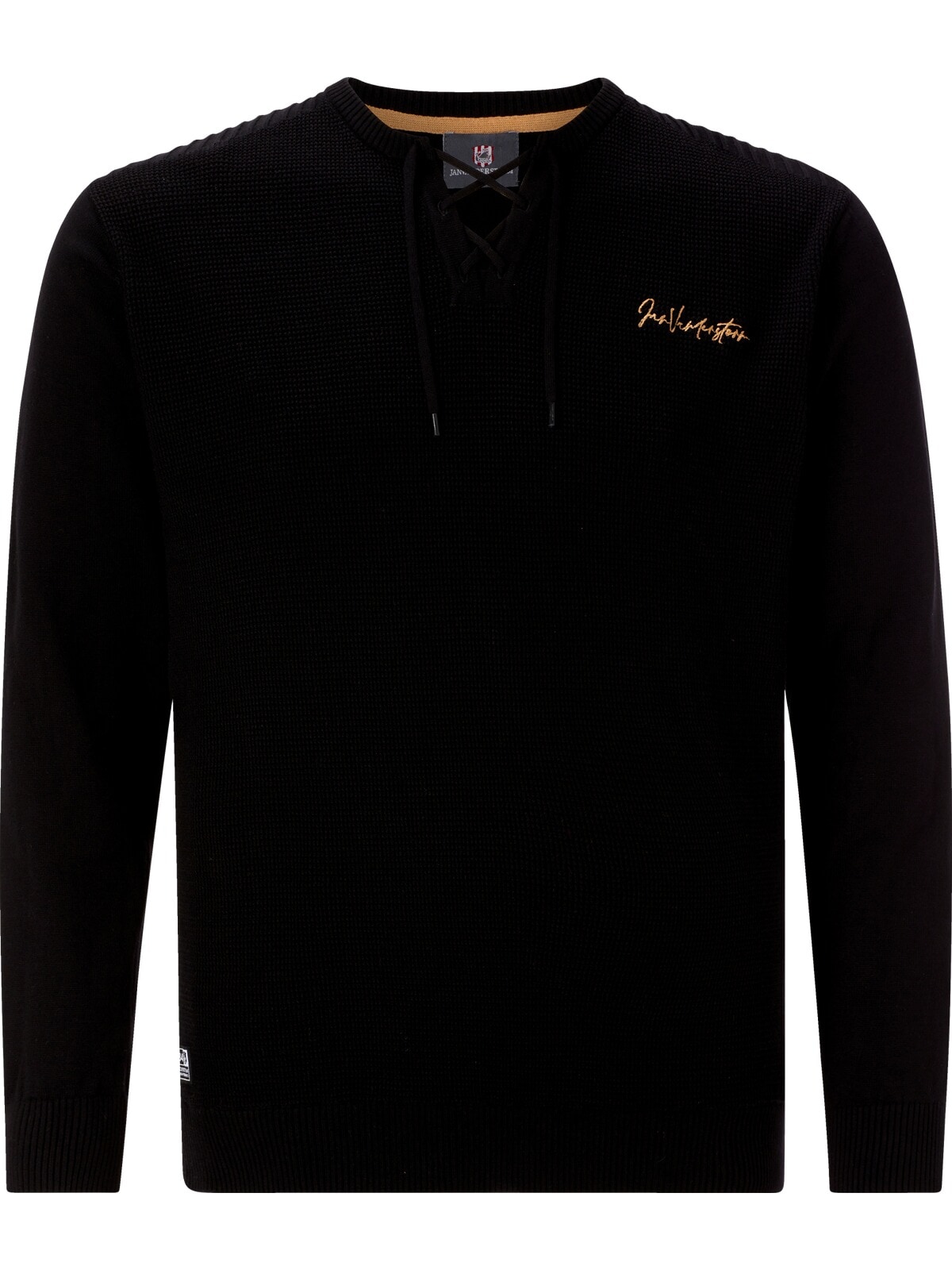 Jan Vanderstorm V-Ausschnitt-Pullover »Pullover ANDGAR«, (1 tlg.), mit V-Ausschnitt zum Binden