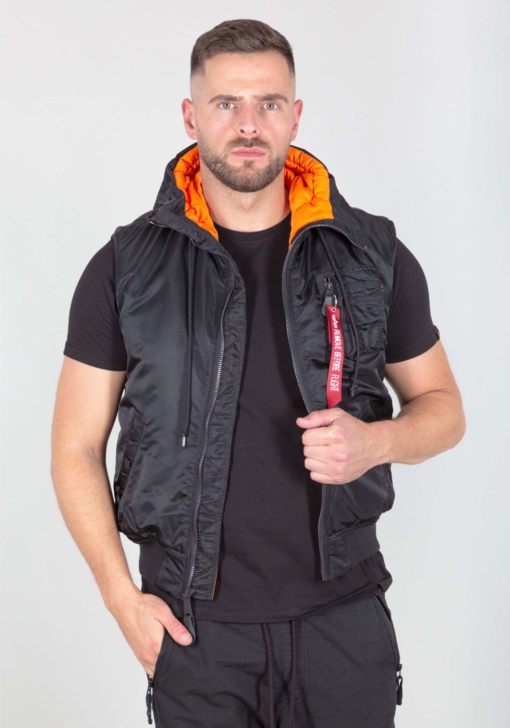 Alpha Industries Blouson »Alpha Industries Men - Vests Hooded MA-1 Vest«