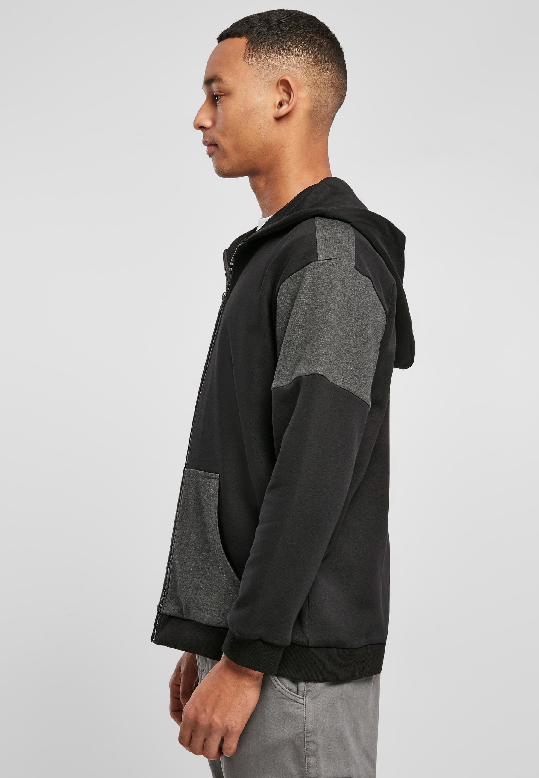 URBAN CLASSICS Sweatjacke »Urban Classics Herren Oversized Patch Zip Hoody«