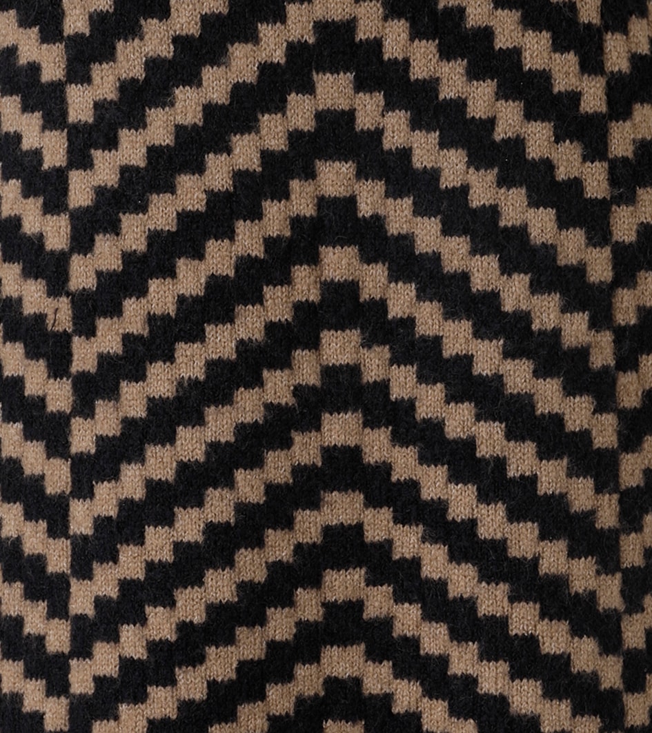 Aniston SELECTED Strickpullover, mit eingestrickter Zick-Zack-Allover-Musterung - NEUE KOLLEKTION