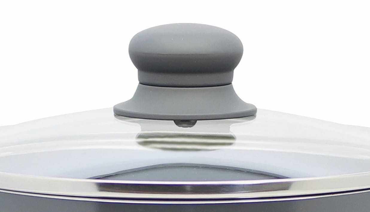 Elo Topf-Set »Rhino Topfset 4-teilig«, Aluminium, (Set, 7 tlg.), Hitzeisolierende Softtouch Griffe