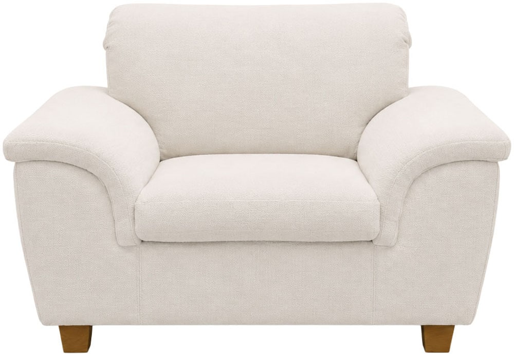OTTO home Sessel »Egedal Sitzbreite 58 cm, Holzfüße« aus pflegeleichtem, weichem Luxus-Microfaser