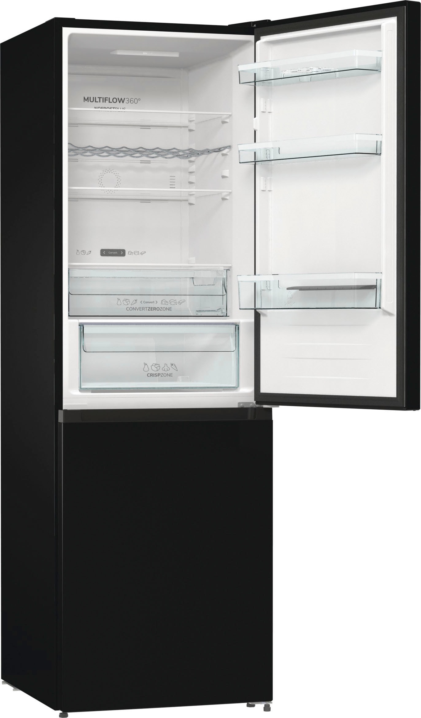 GORENJE Kühl-/Gefrierkombination, NK79C0DBK, 185 cm hoch, 60 cm breit