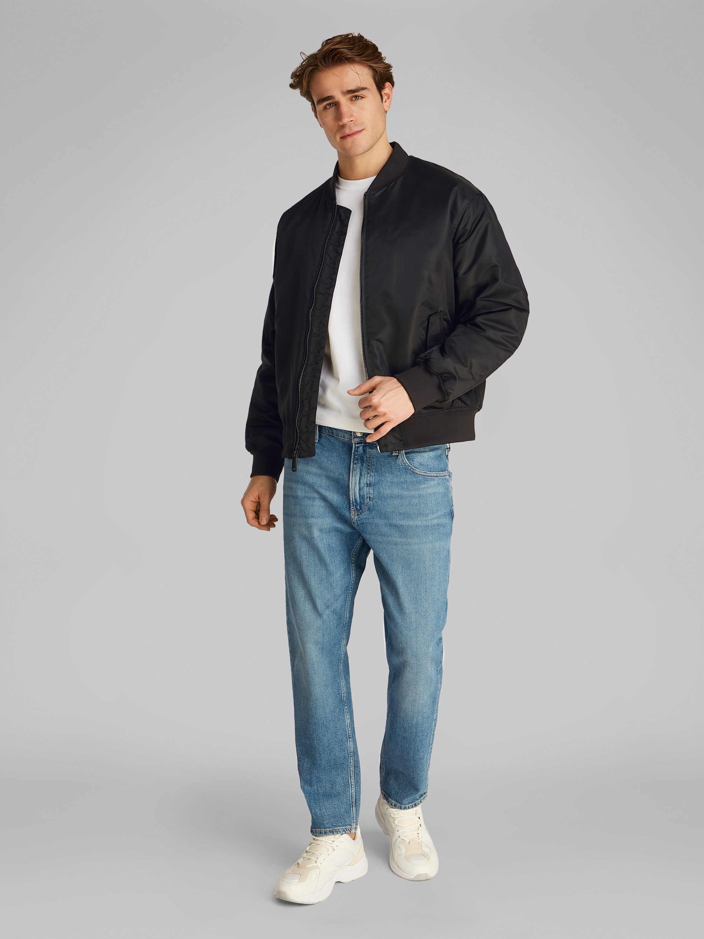 Calvin Klein Jeans Blouson »LS JEANS HERO BOMBER«, mit Strickbündchen