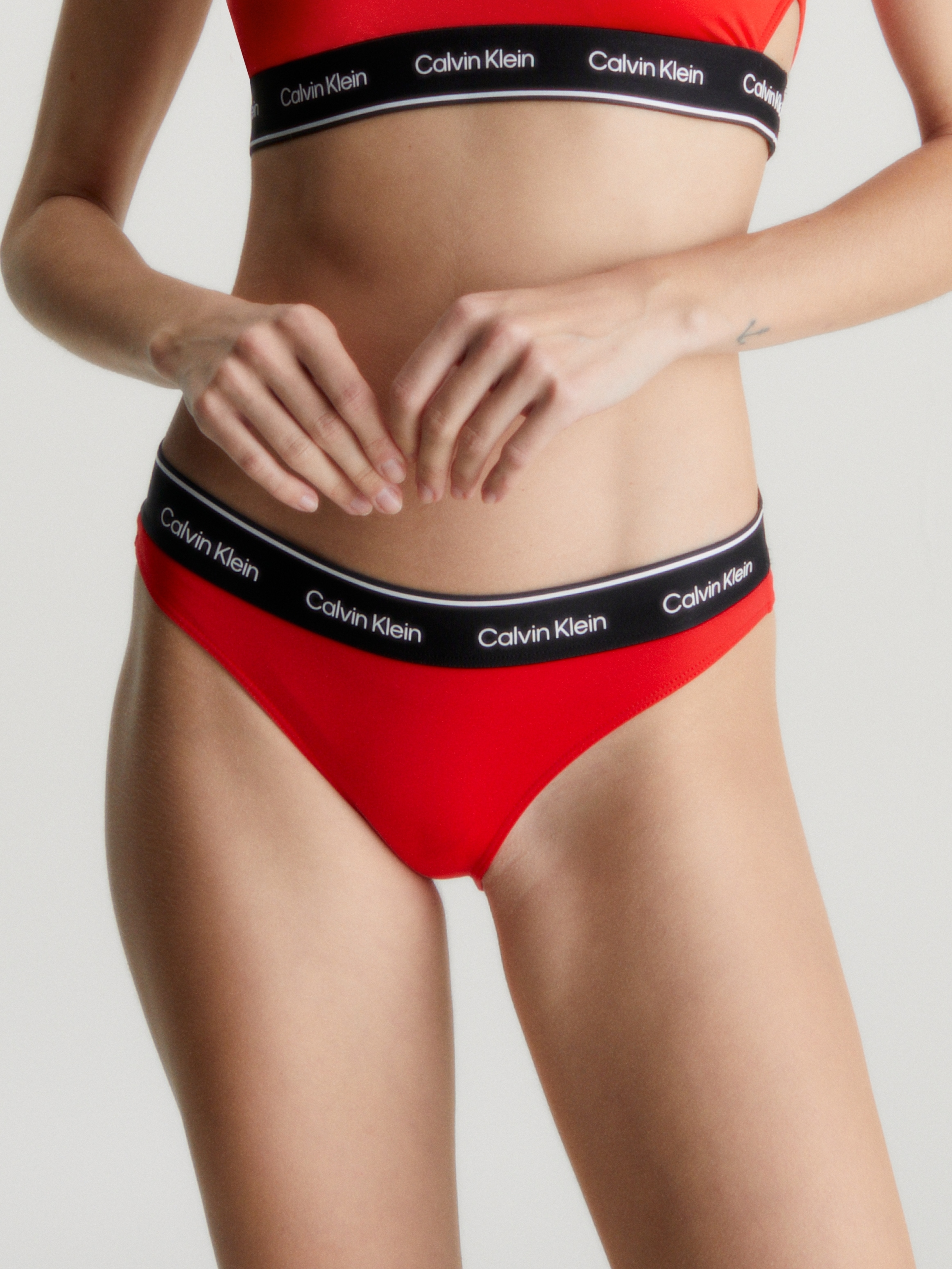 Calvin Klein Swimwear Bikini-Hose "BIKINI", mit Logobund