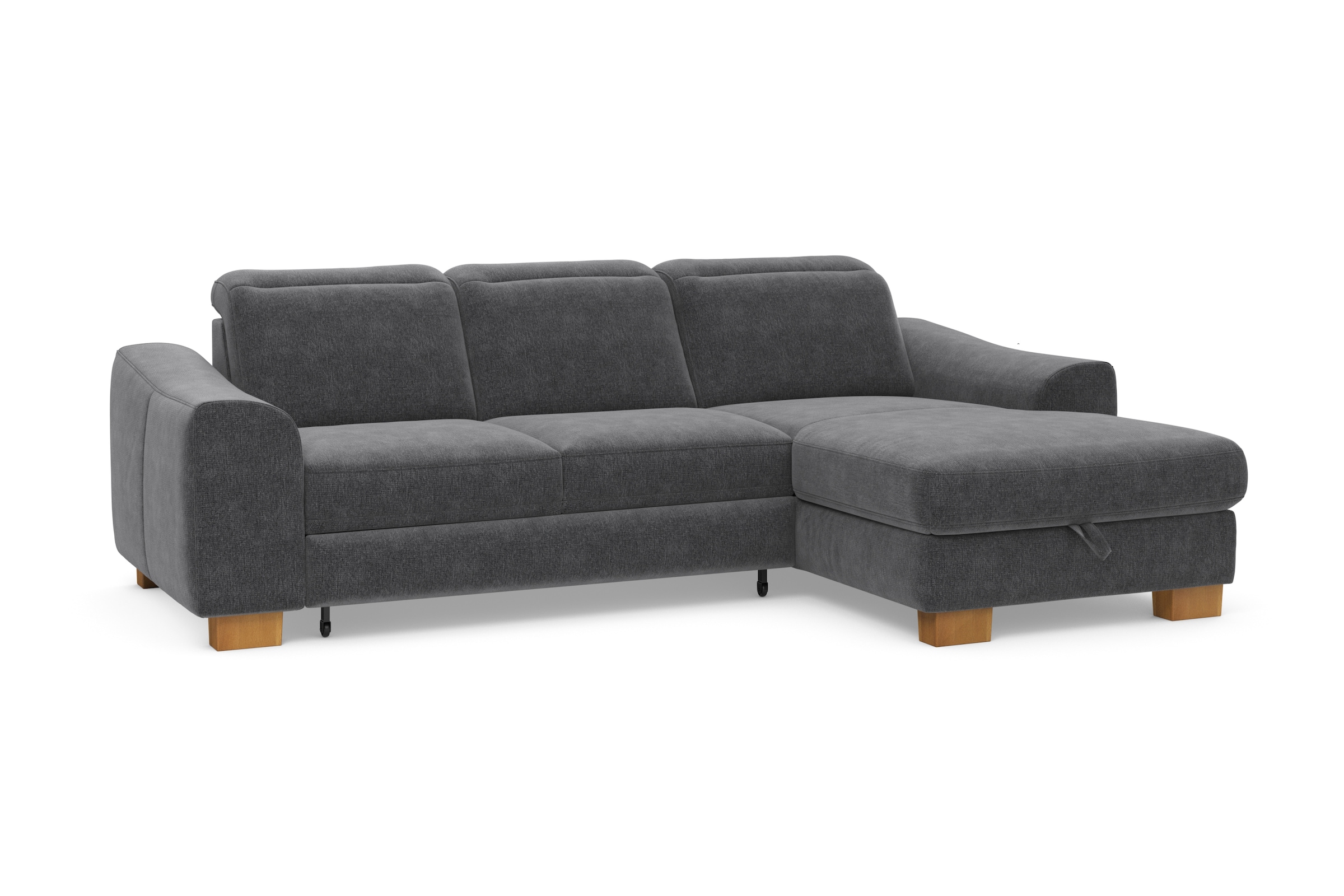 Home affaire Ecksofa »Dundee L-Form«, wahlweise mit Kopfteilverstellung und zusätzlich mit Bettfunktion
