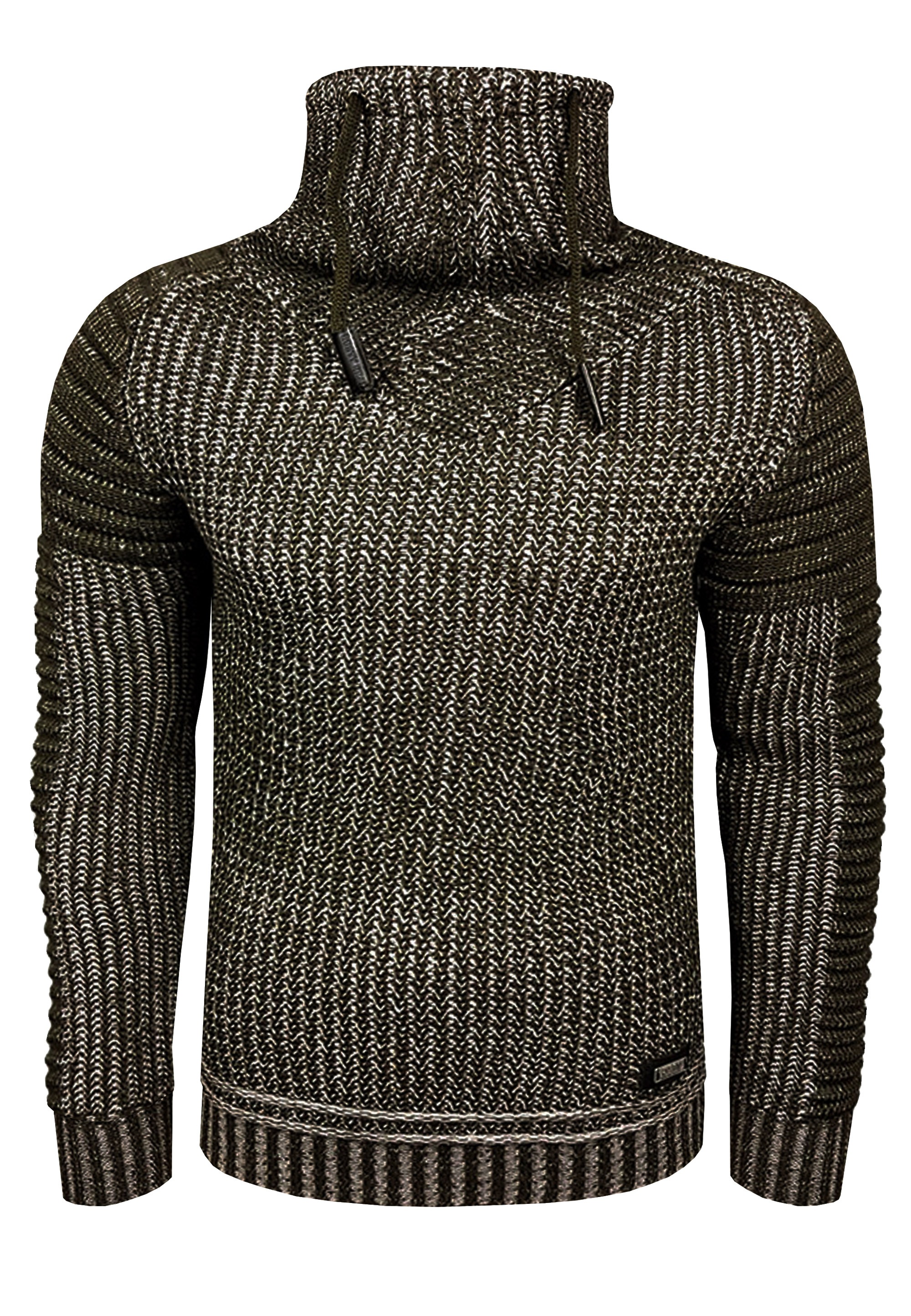 Rusty Neal Strickpullover mit hochabschließendem Kragen