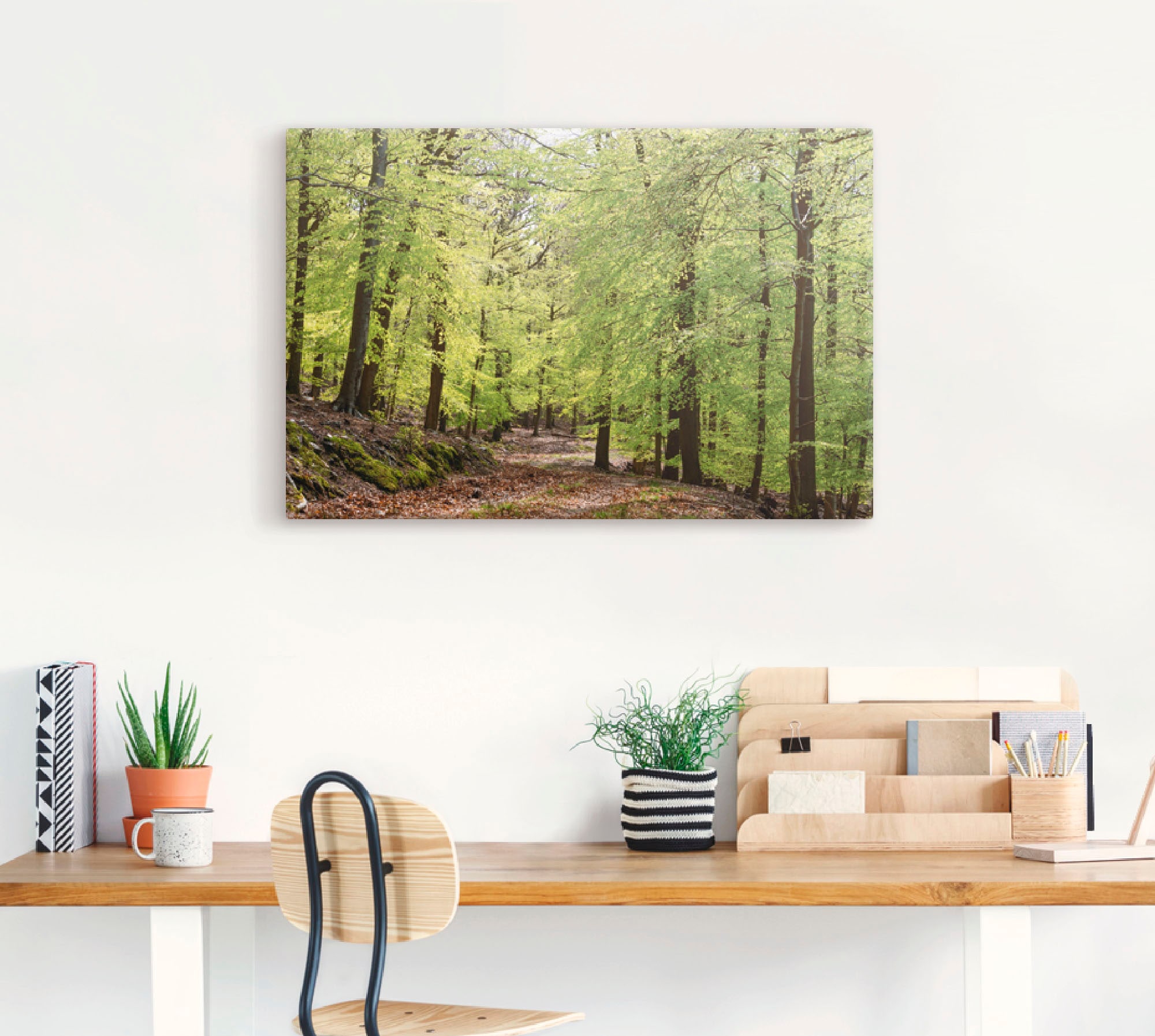 Artland Wandbild »Die Buchen im Frühling«, Wald, (1 St.), als Alubild, Outdoorbild, Leinwandbild, Poster, Wandaufkleber
