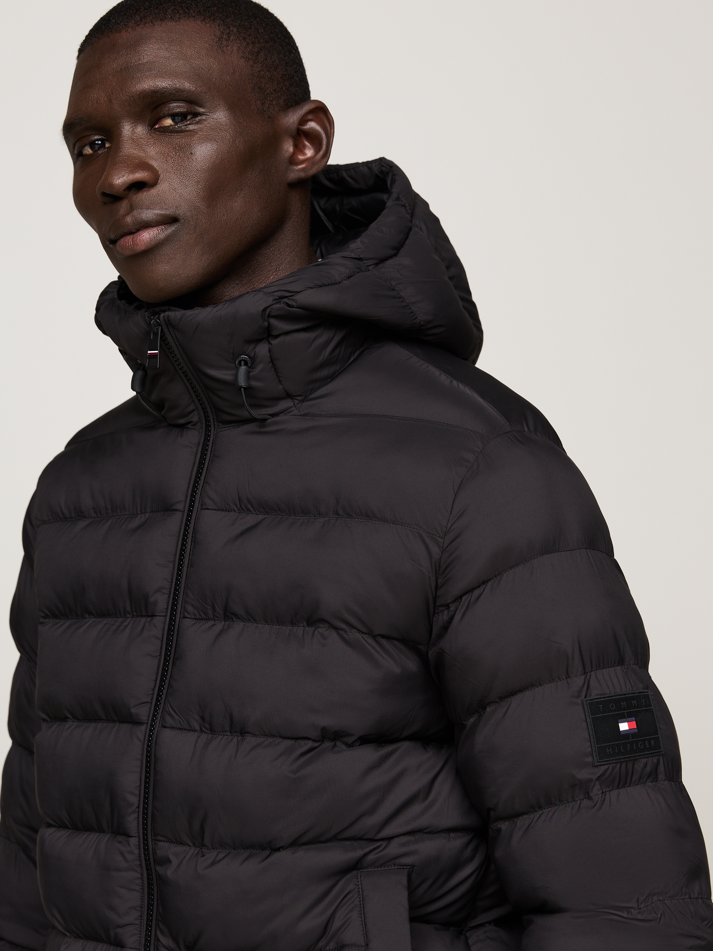 Tommy Hilfiger Steppjacke »MID WEIGHT HOODED JACKET«, mit Kapuze