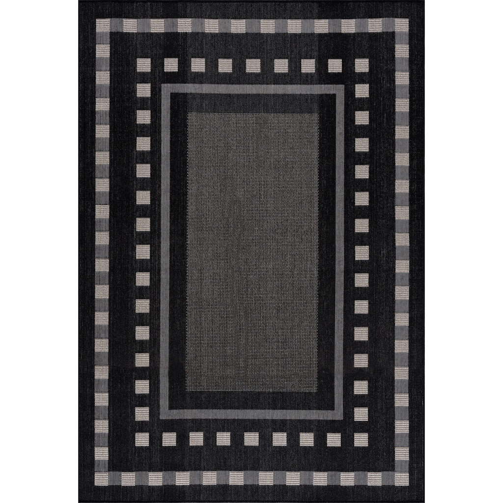 Wohnen Teppiche andas Teppich »Dalija«, rechteckig, 8 mm Höhe, In-und Outdoorgeeignet schwarz