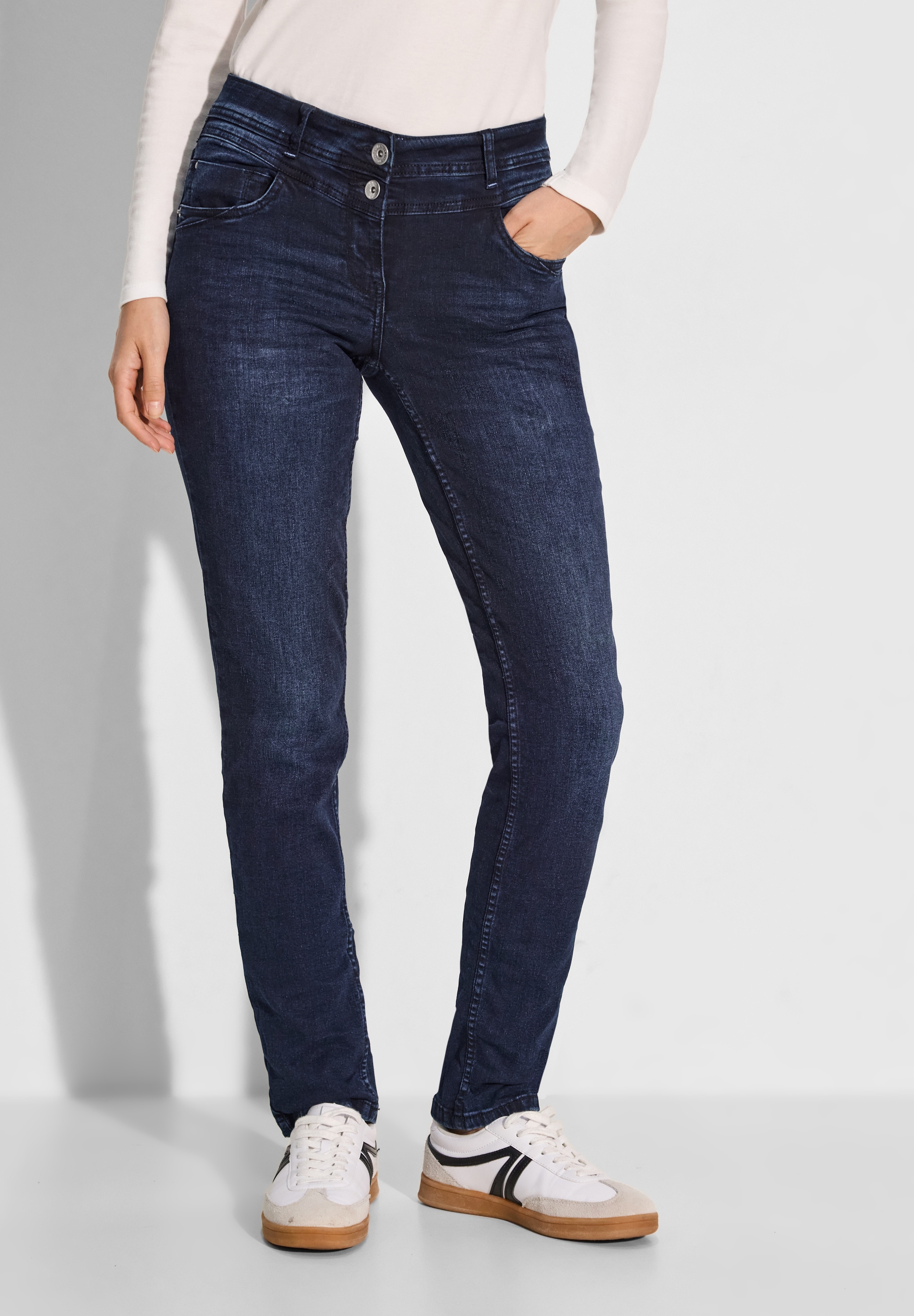 Cecil Comfort-fit-Jeans, Middle Waist