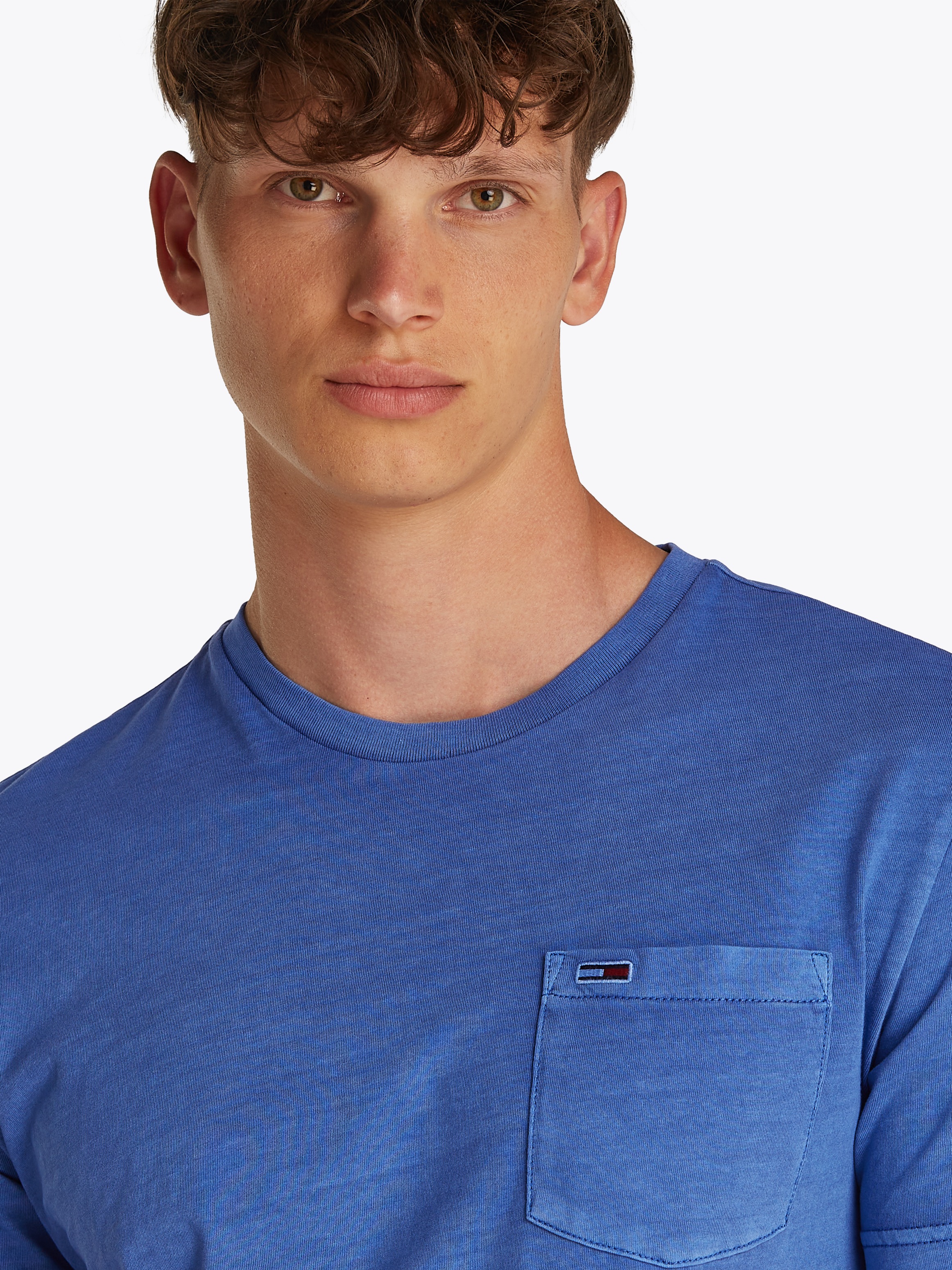 Tommy Jeans T-Shirt "TJM SLIM WASHED POCKET TEE", in leicht gewaschener Opt günstig online kaufen