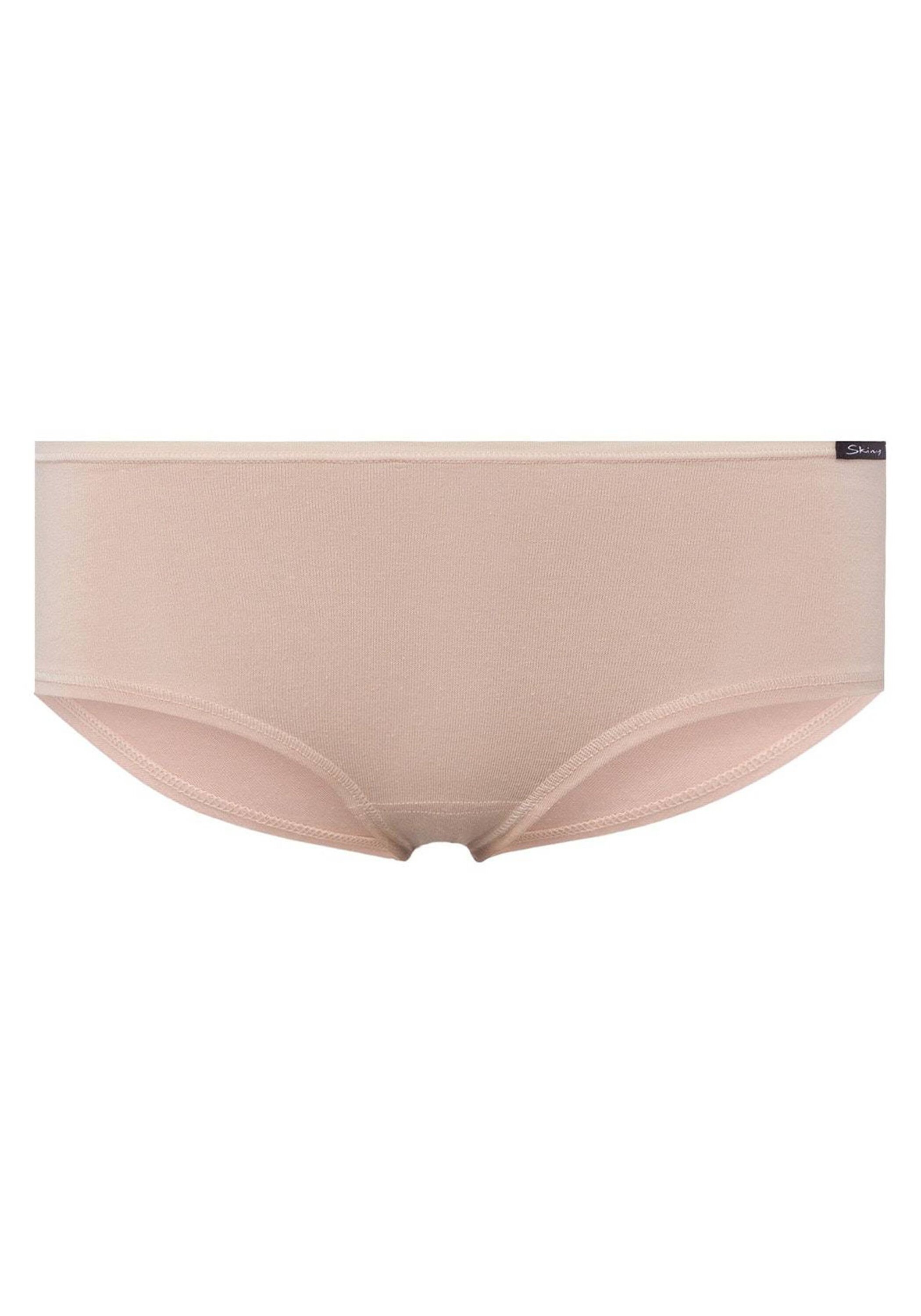 Slip SKINY "Slip 2er Pack", Damen, Gr. S, beige, Obermaterial: 96% Baumwolle CO. 4% Elasthan EL., Unterhosen Slip 5