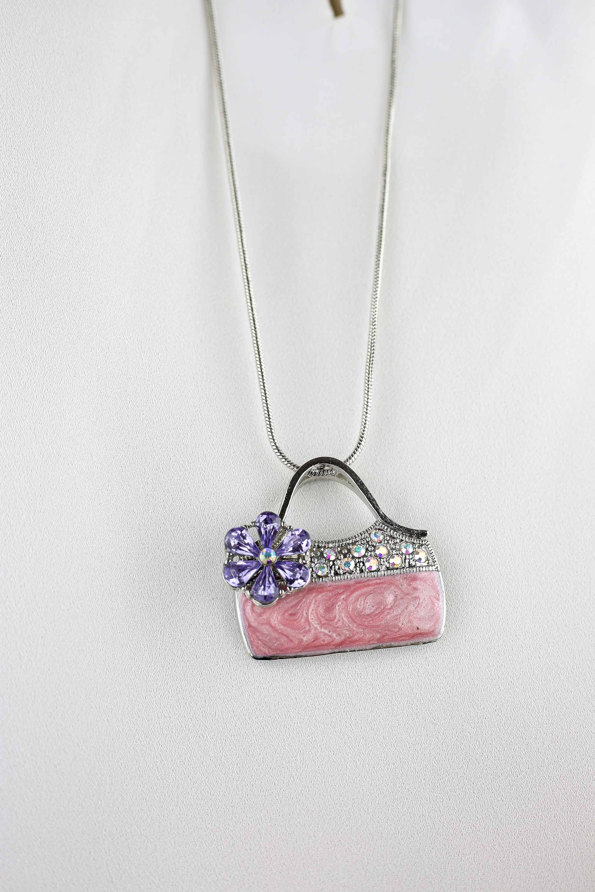 COLLEZIONE ALESSANDRO Lange Kette »Borsa«, mit Anhänger in Handtaschenform