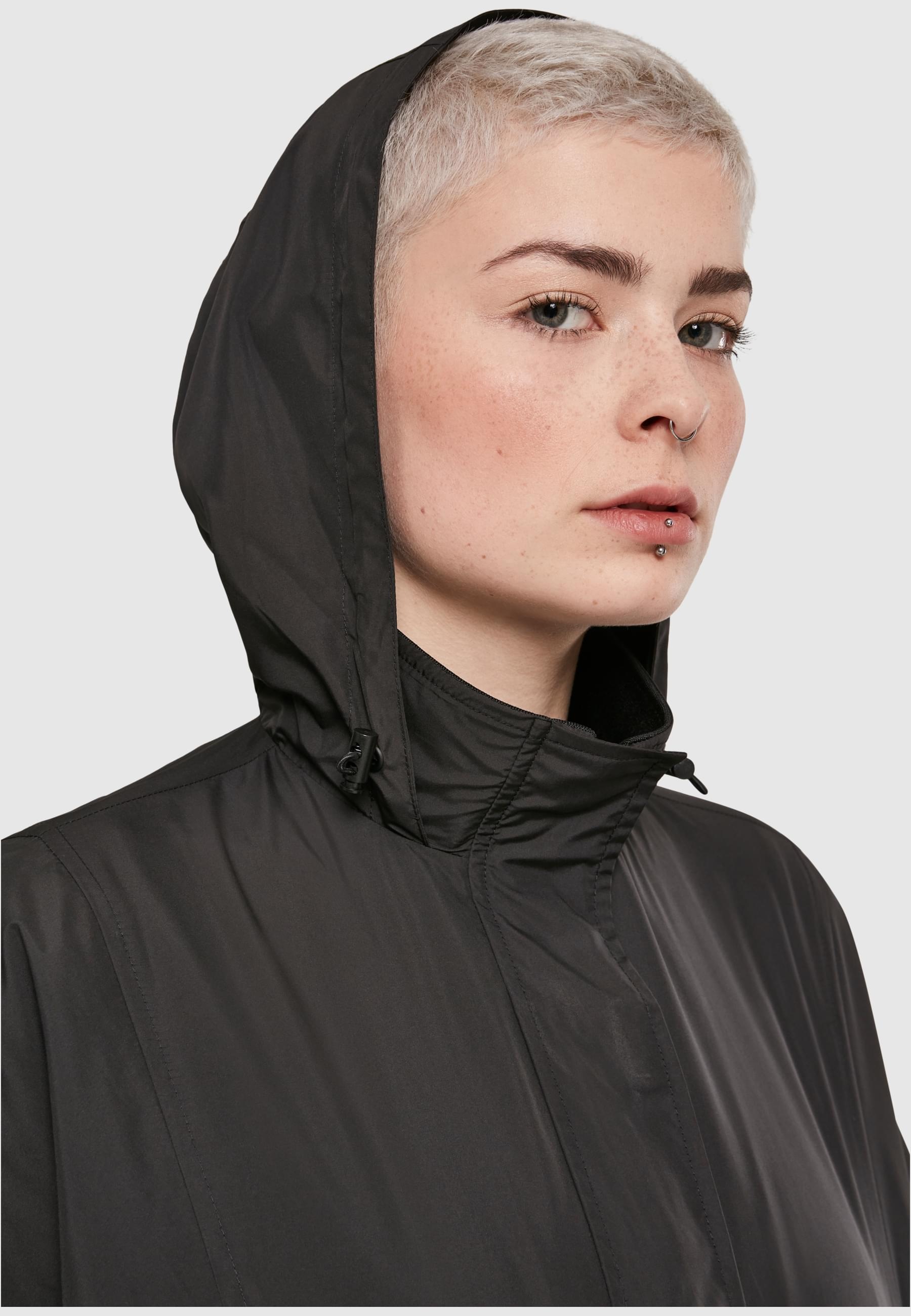 URBAN CLASSICS Allwetterjacke »Urban Classics Damen Ladies Panel Pull Over Jacket«, (1 St.), ohne Kapuze