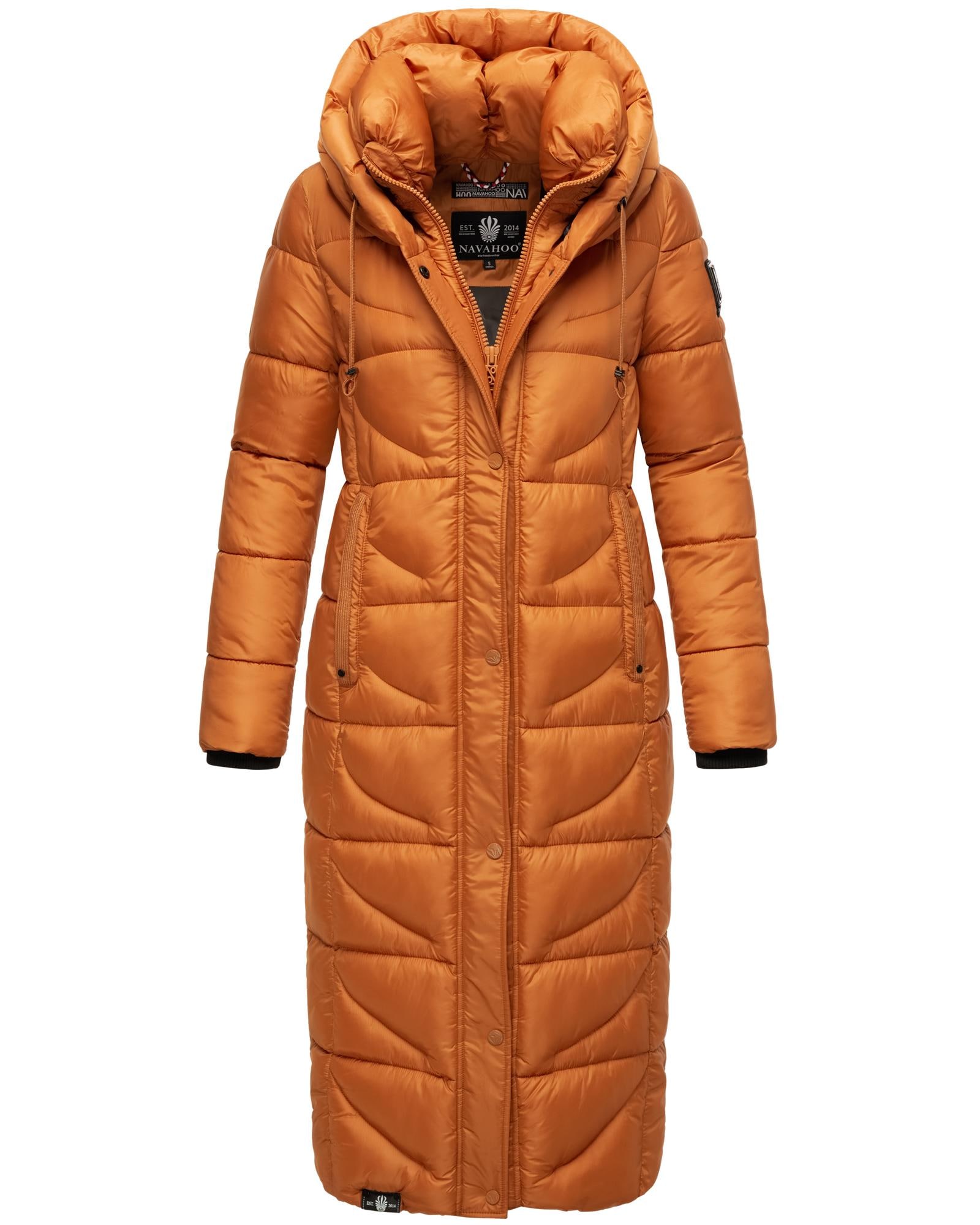 Navahoo Steppmantel »Waffelchen« Wintermantel mit Gehschlitzen und Kapuze