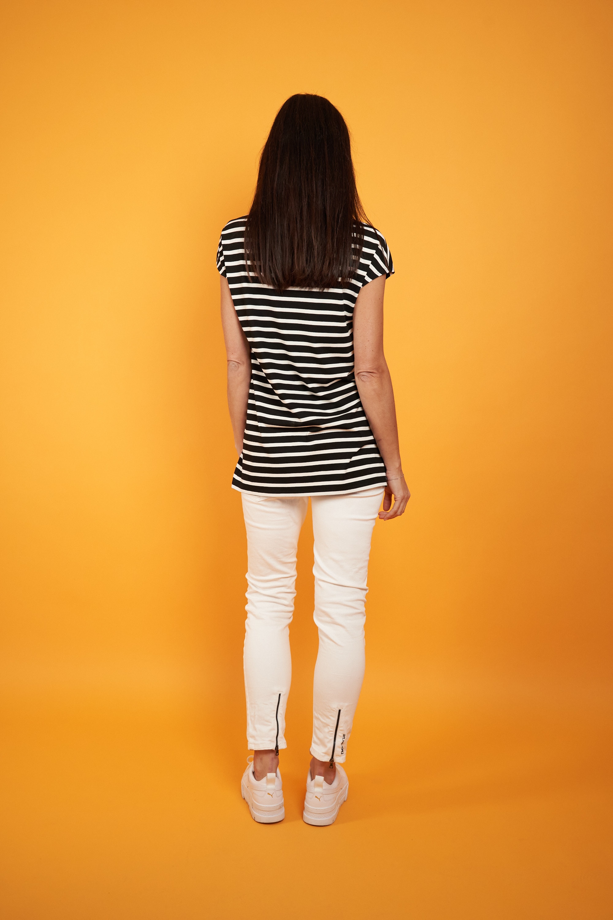 Seidel Moden T-Shirt, mit Streifen Muster