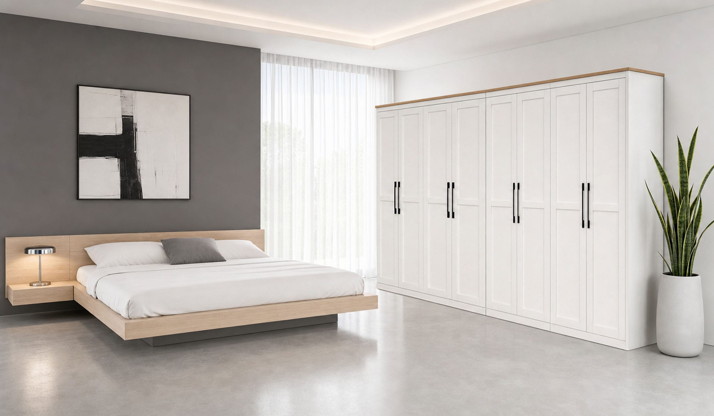 OTTO home Kleiderschrank "Büsum Schlafzimmer Schrank mit 8 Türen" Schlafzimmerschrank Landhaus Design Garderobe Schrank Bestseller