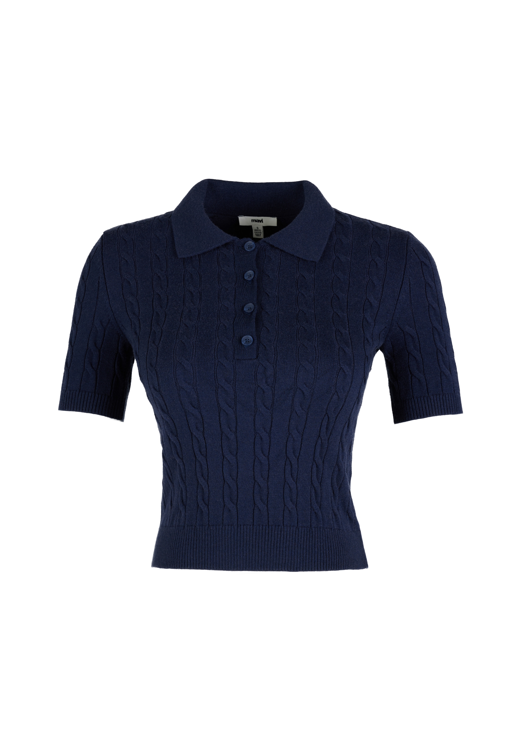 Mavi Polokragenpullover »POLO COLLAR SWEATER« Pullover Kurzarm