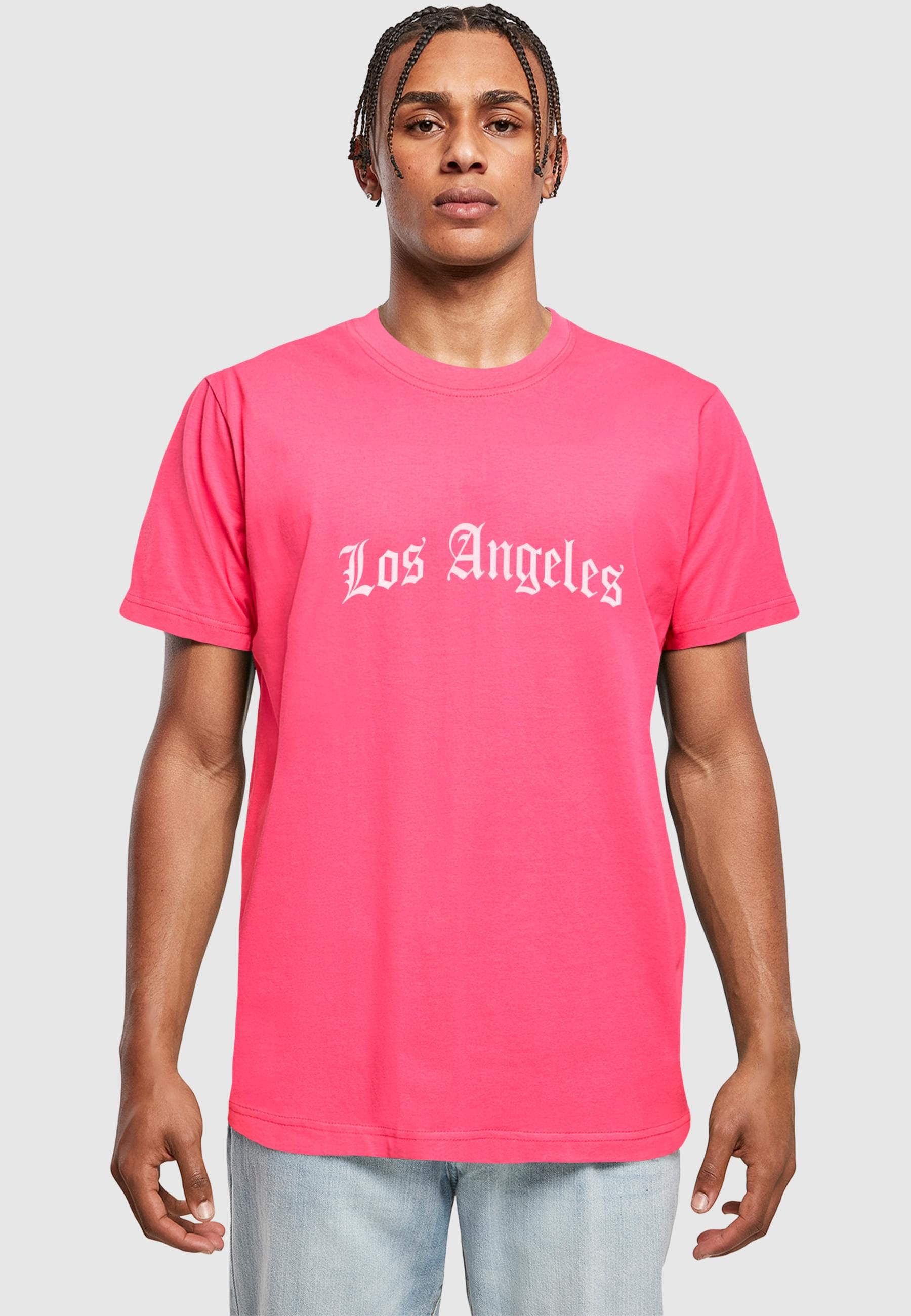 MisterTee T-Shirt »MisterTee Herren Los Angeles Wording Tee«, (1 tlg.)
