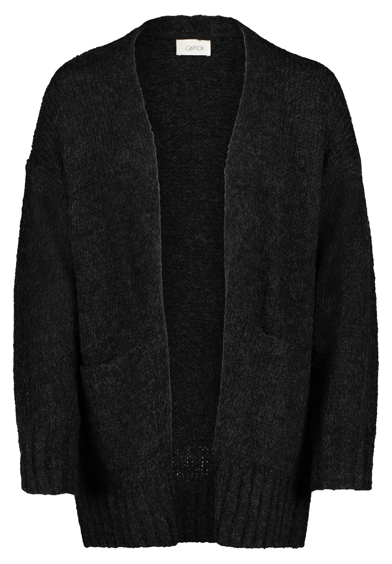 Cartoon Strickjacke »Cartoon Basic-Strickjacke mit Taschen«, Rippbündchen