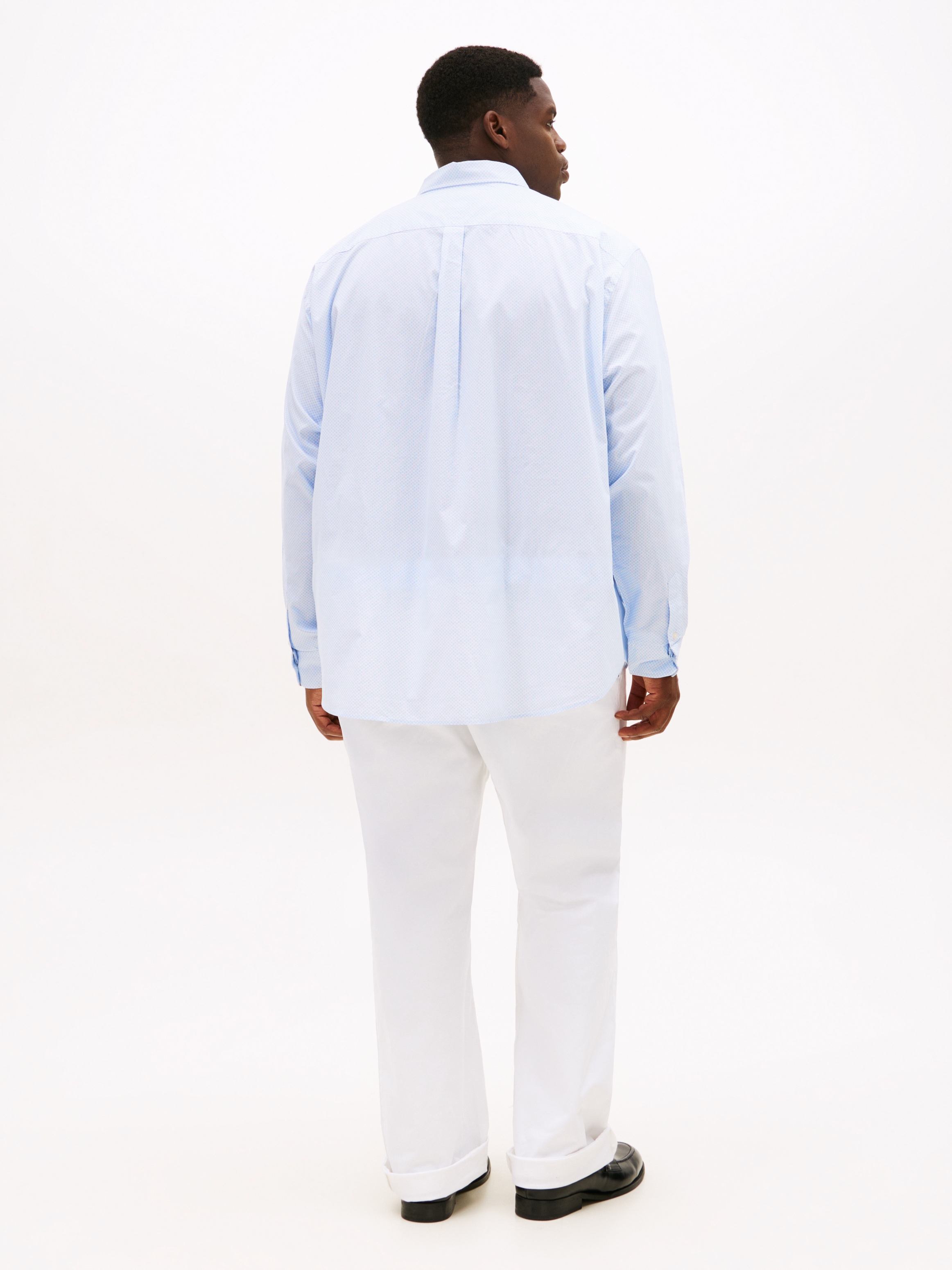 Tommy Hilfiger Big & Tall Langarmhemd »BT-FLEX POPLIN MICRO«, Große Größen, Button-down-Kragen, Businesshemd, Regular Fit