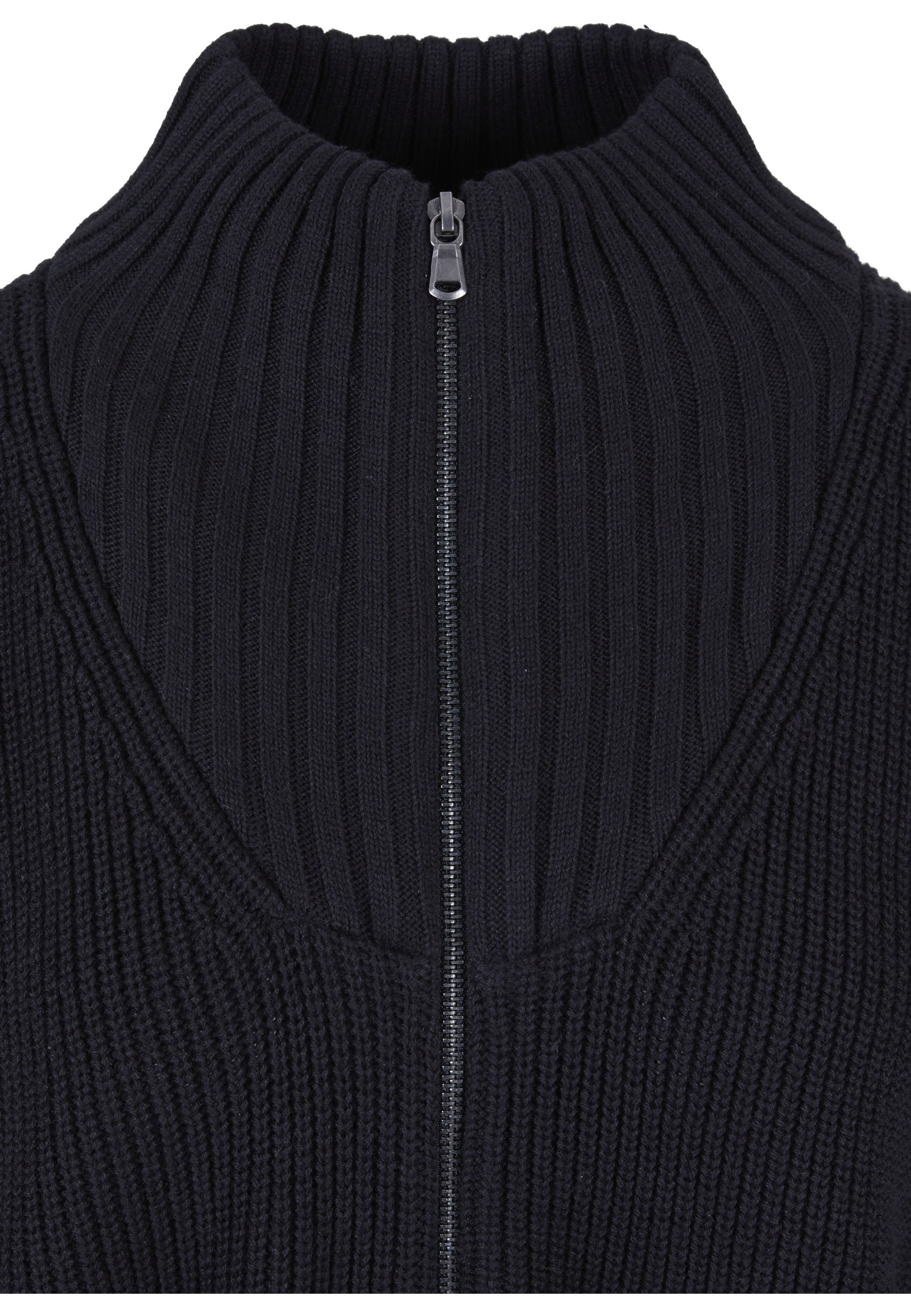 URBAN CLASSICS Strickjacke »Urban Classics Damen Ladies Knitted Zip Cardigan« 1 Stk.